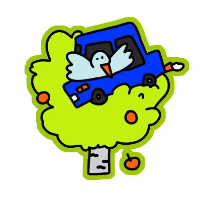 На машину упало дерево