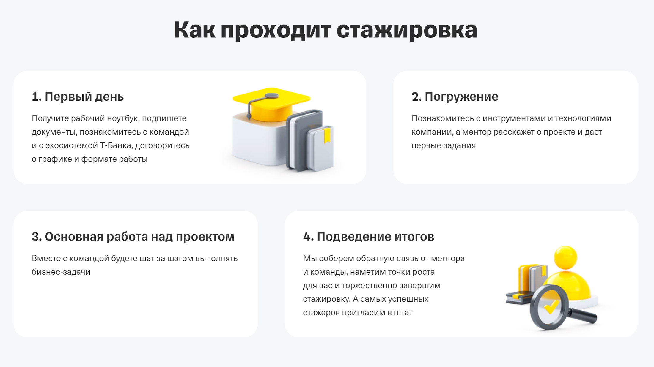 Расписание последнего набора в Т⁠-⁠Банке. Источник: education.tbank.ru