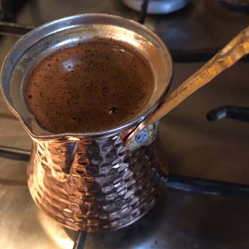 Такой турецкий кофе я научилась готовить дома в турке, которую купила на Египетском базаре