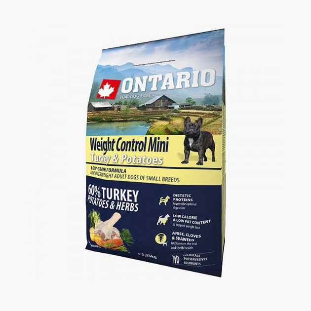 Ontario Weight Control. Цена за 2,25 кг: 1384 ₽