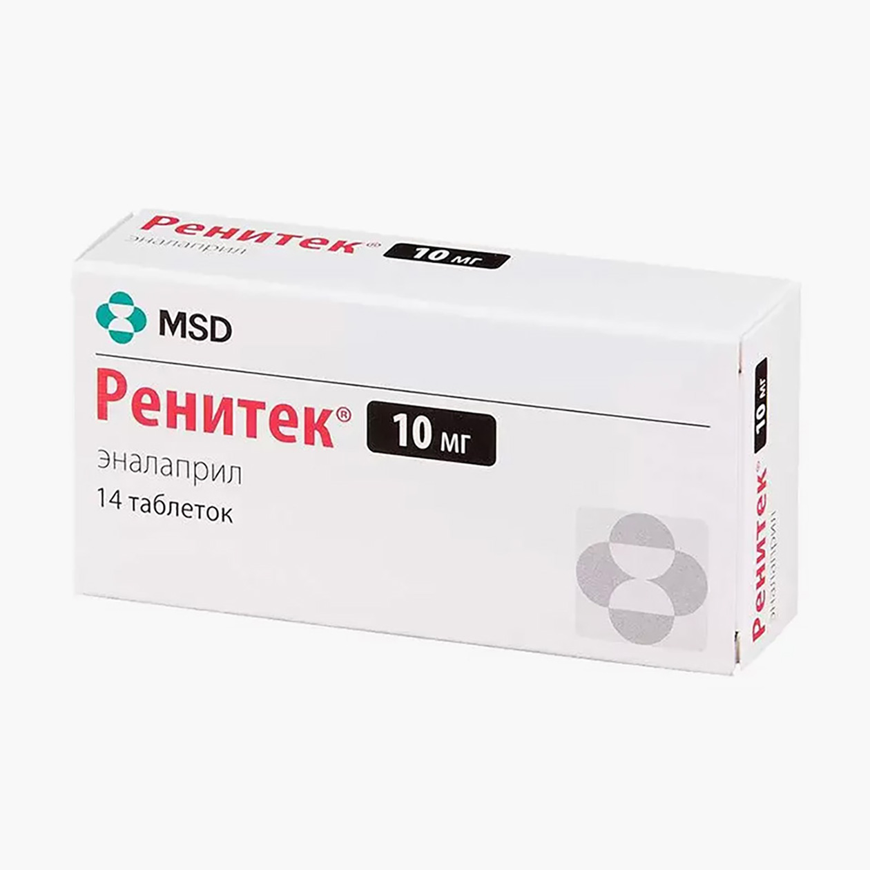 «Ренитек», 14 таблеток по 10 мг