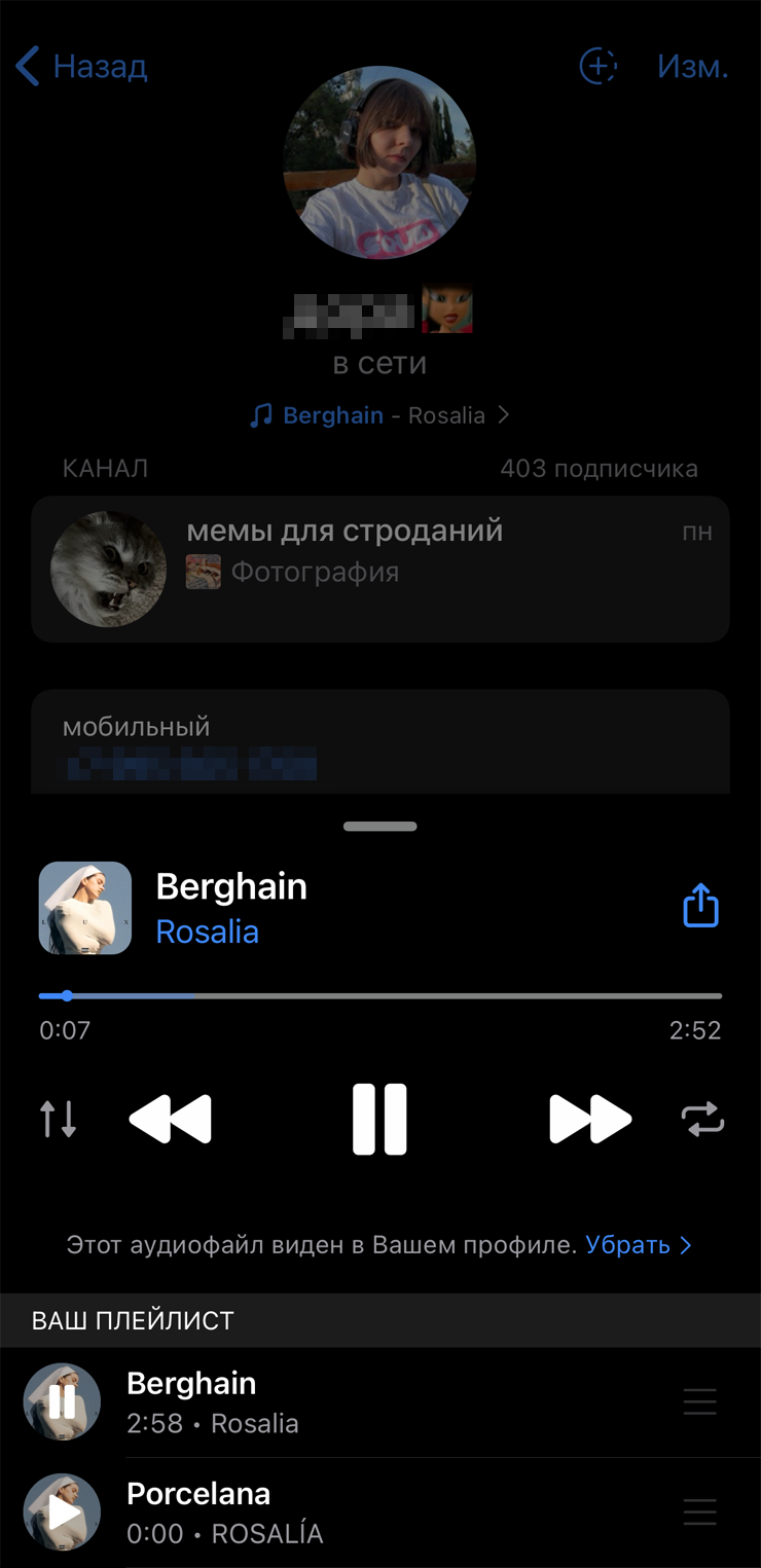 Мой плейлист из двух песен