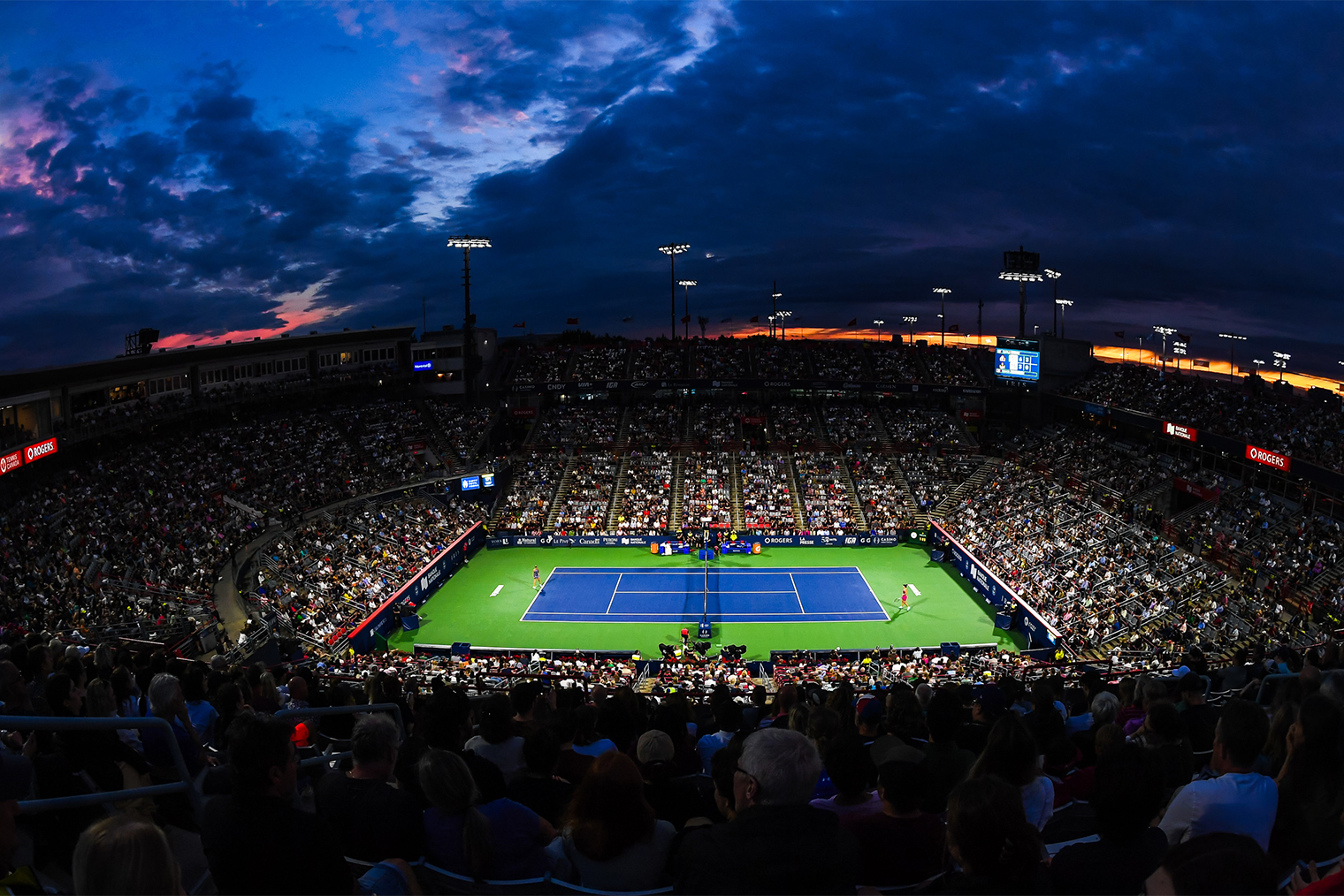 Общий план арены Stade IGA, на которой проводится турнир National Bank Open в Монреале. Фотография: Minas Panagiotakis / Getty Images
