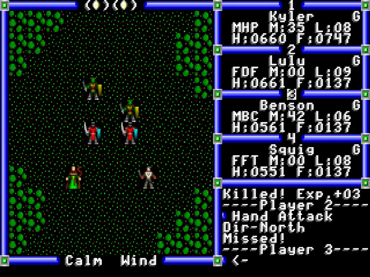 Скриншот из Ultima 3: Exodus. Источник: Origin Systems