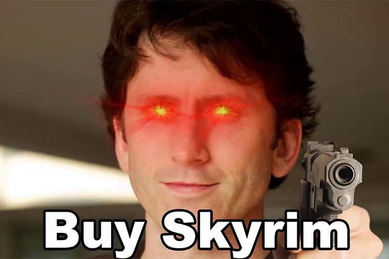 «Купи Skyrim»