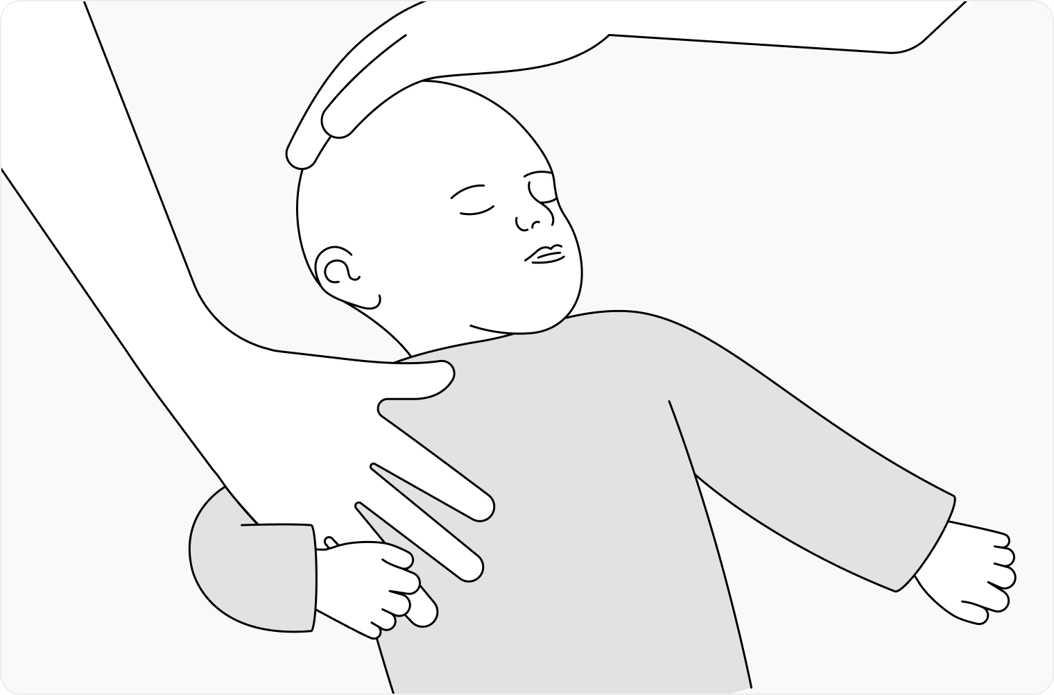 Попробовать удержать голову в таком положении хотя бы на две секунды, затем аккуратно позволить ребенку вернуть голову в привычное положение