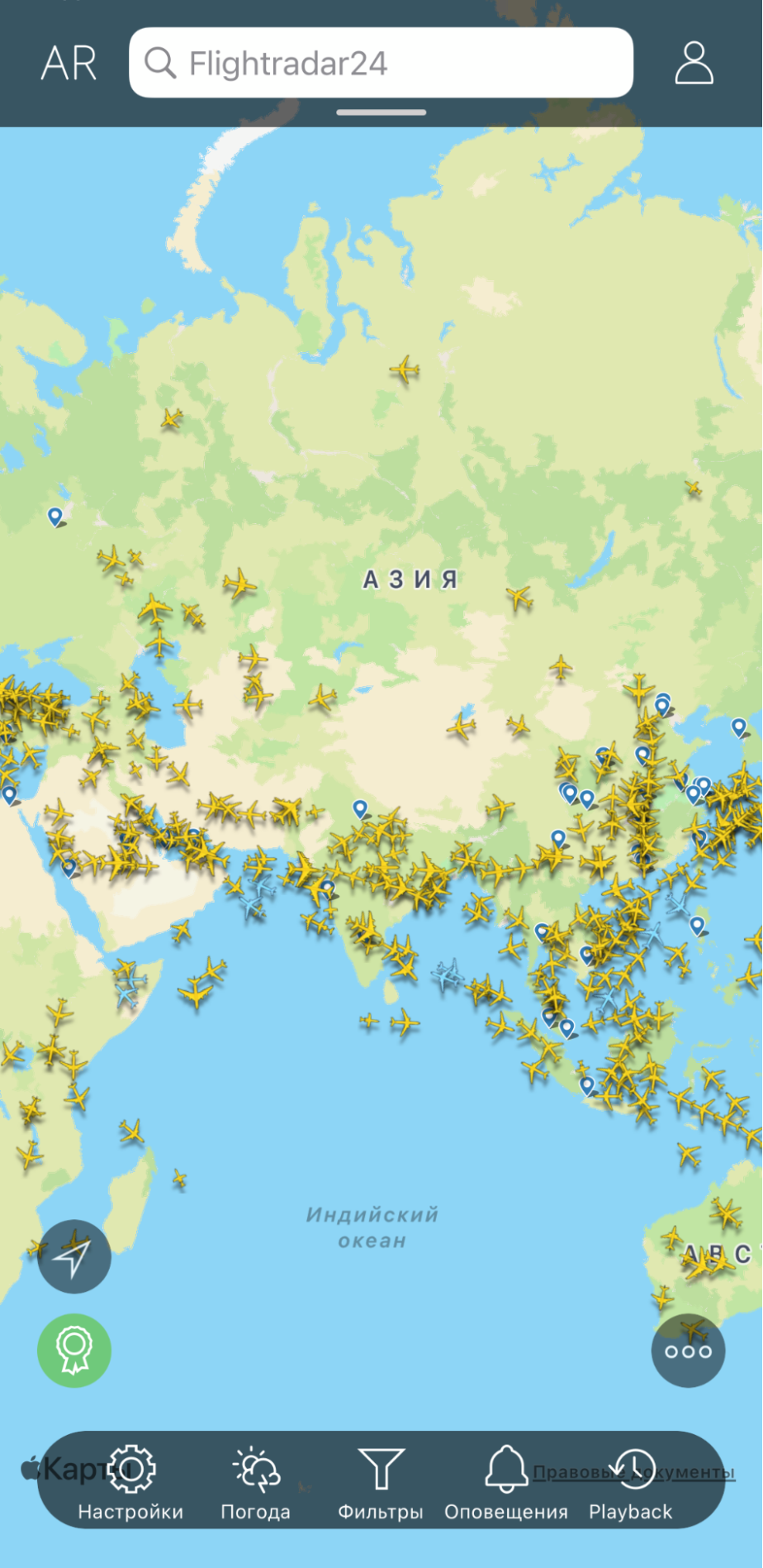 Через Flightradar можно оценить мировой авиационный трафик и узнать подробную информацию о конкретном рейсе