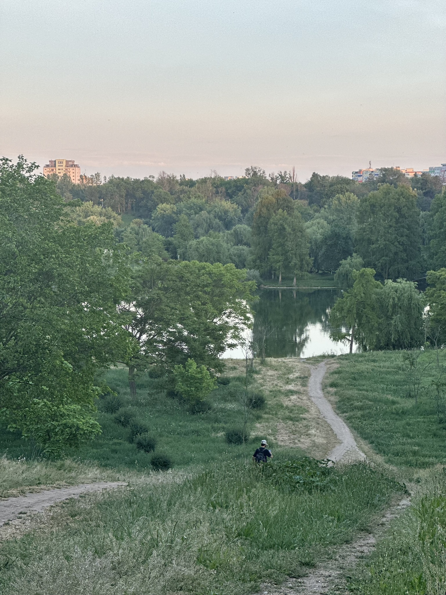 В некоторых местах парк больше похож на лесочек с прудом в деревне