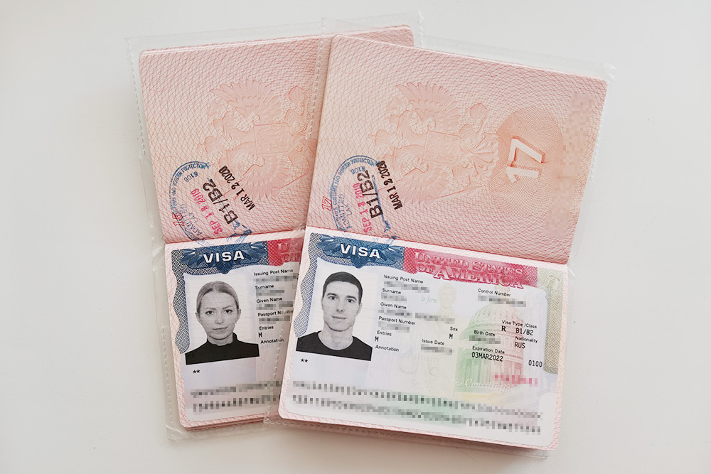 Паспорта с визами мы получили по почте DHL через неделю