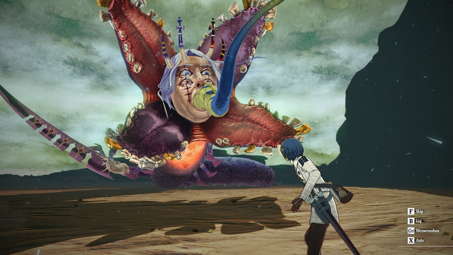 Знакомьтесь, это человек. Венец природы в мире Metaphor выглядит как монстр с картин Иеронима Босха. Кадр: Atlus