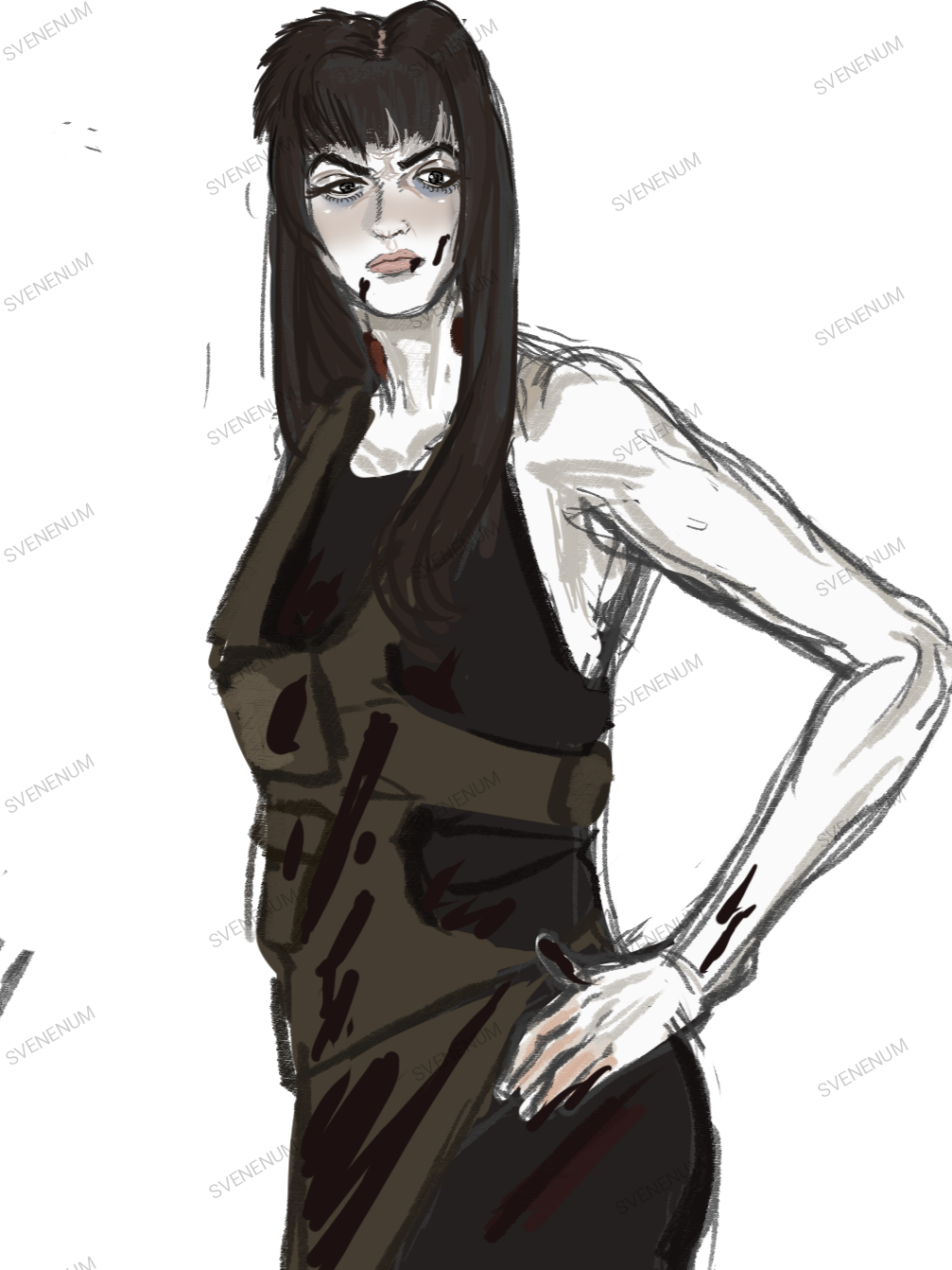 Мои рисунки: подборка артов с моим персонажем в полный рост