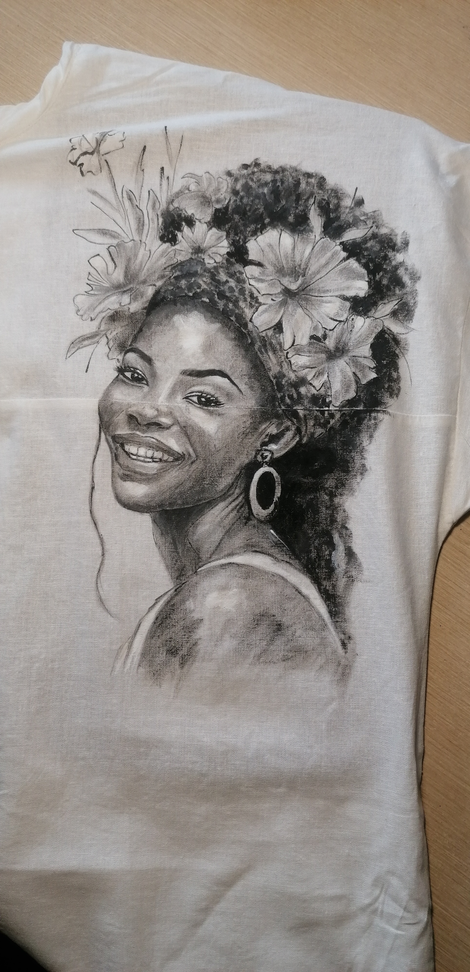 Мой рисунок: роспись на одежде красками