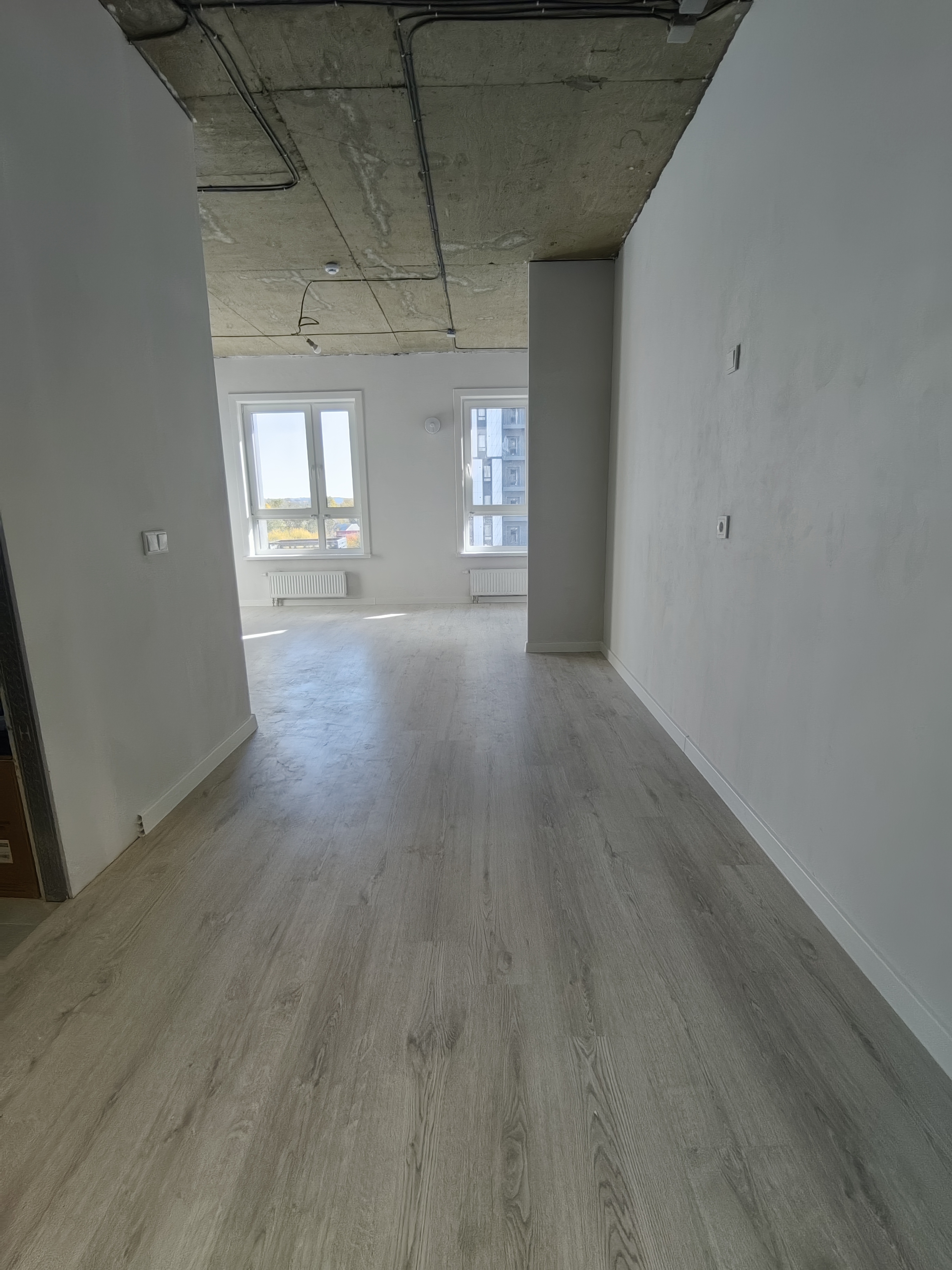 Чистовой ремонт квартиры-студии наполовину готов