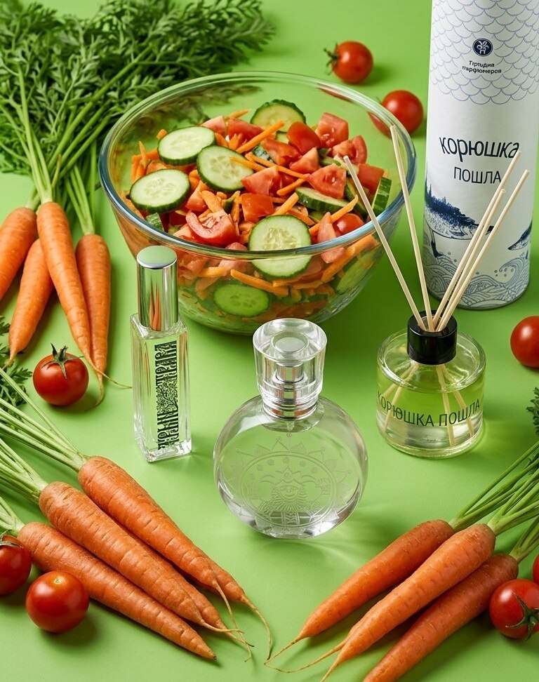 Рекомендую 3 аромата, которые пахнут помидорами, огурцами и морковкой
