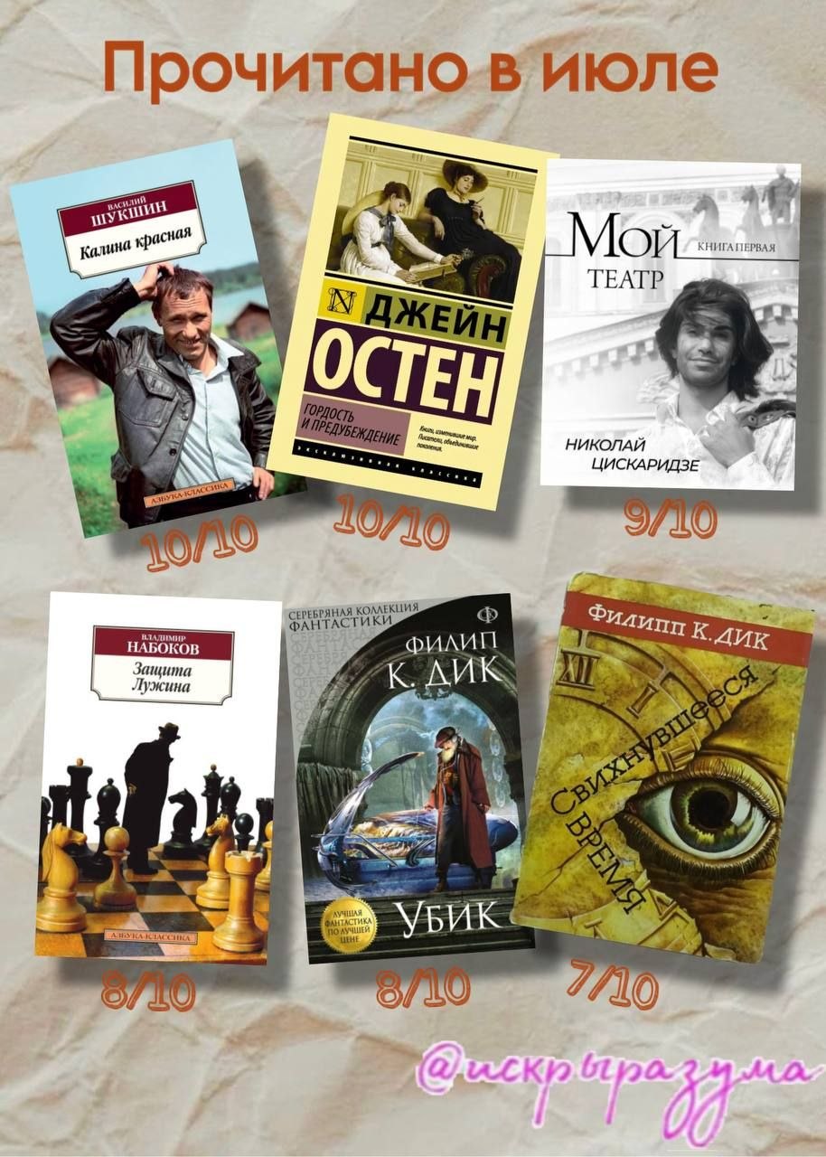 Мой книжный июль прошел под знаком симулякра