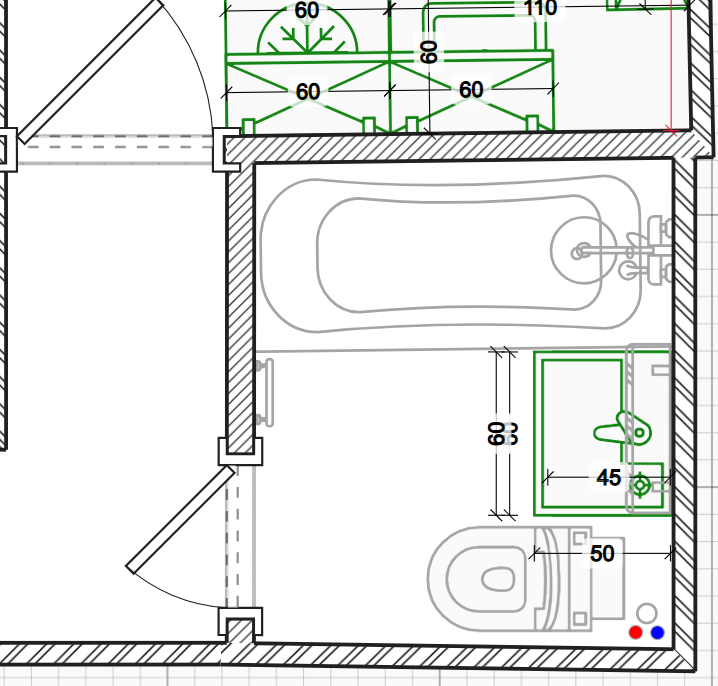 Вопрос о ремонте: как лучше расположить сантехнику в ванной?
