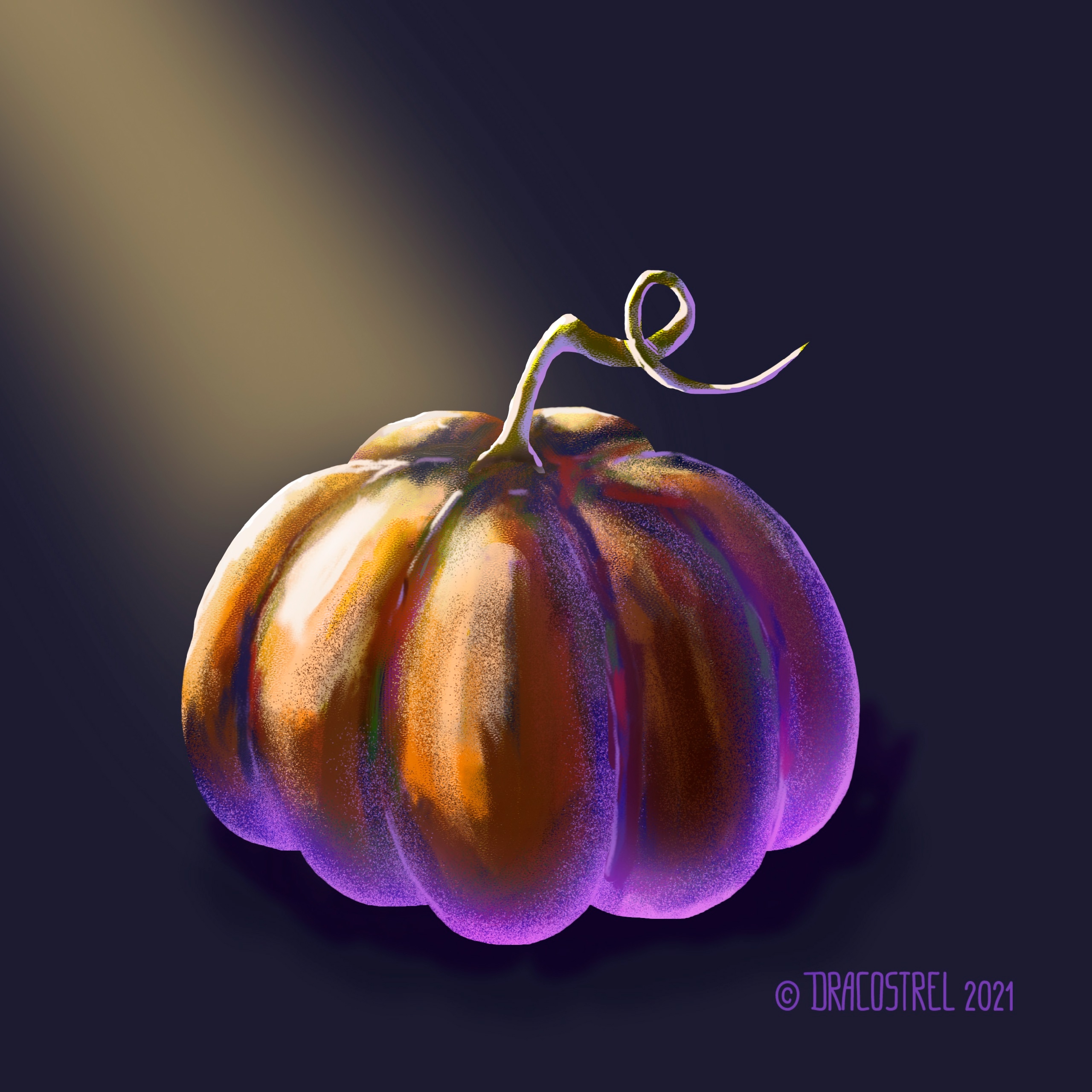 Мой рисунок: цифровая иллюстрация Magic pumpkin