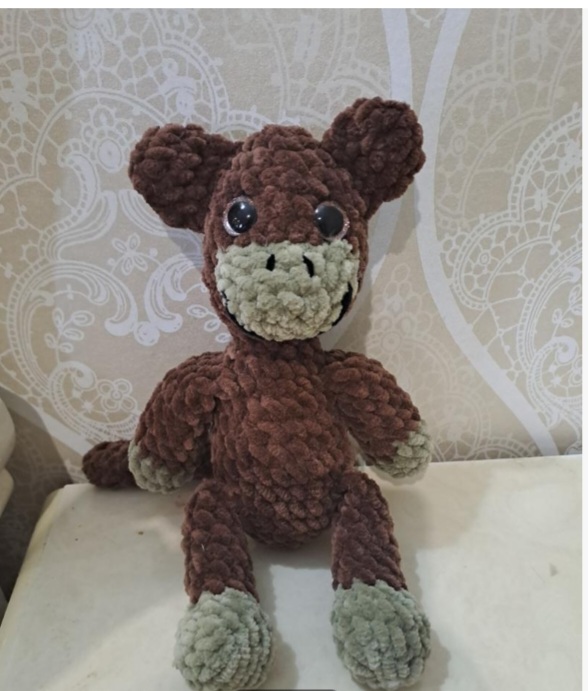 Ручная работа: вязаные зверята из плюшевой пряжи