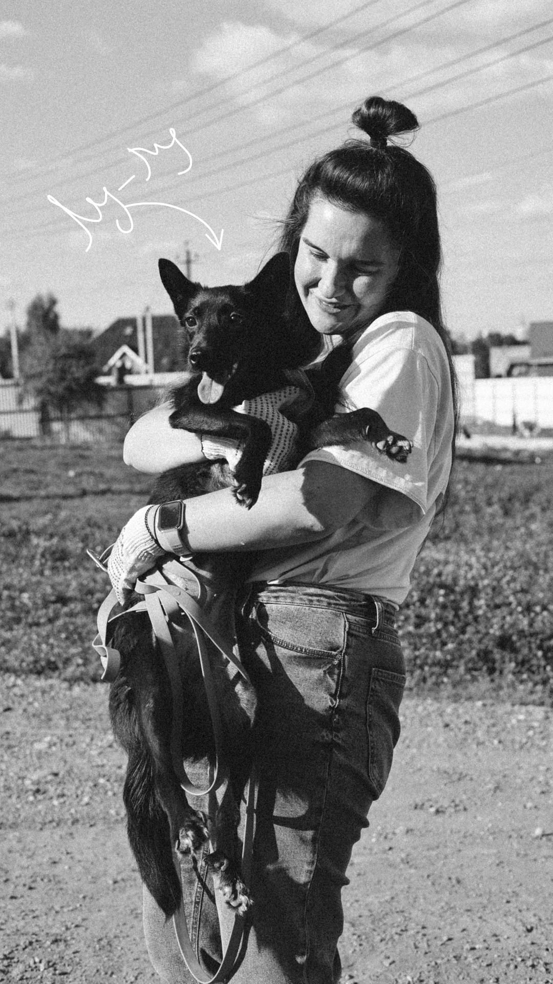 Фото с волонтерства: прогулка с собакой Лу-Лу из приюта для животных