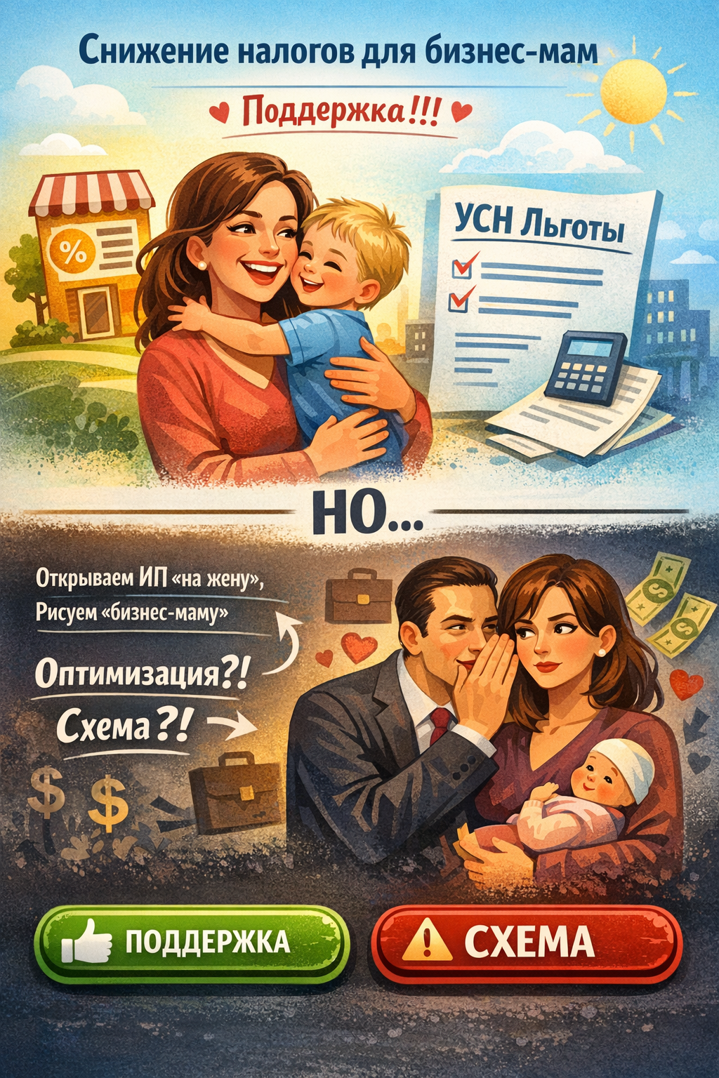 Что я думаю про снижение ставок УСН для женщин-предпринимателей с детьми