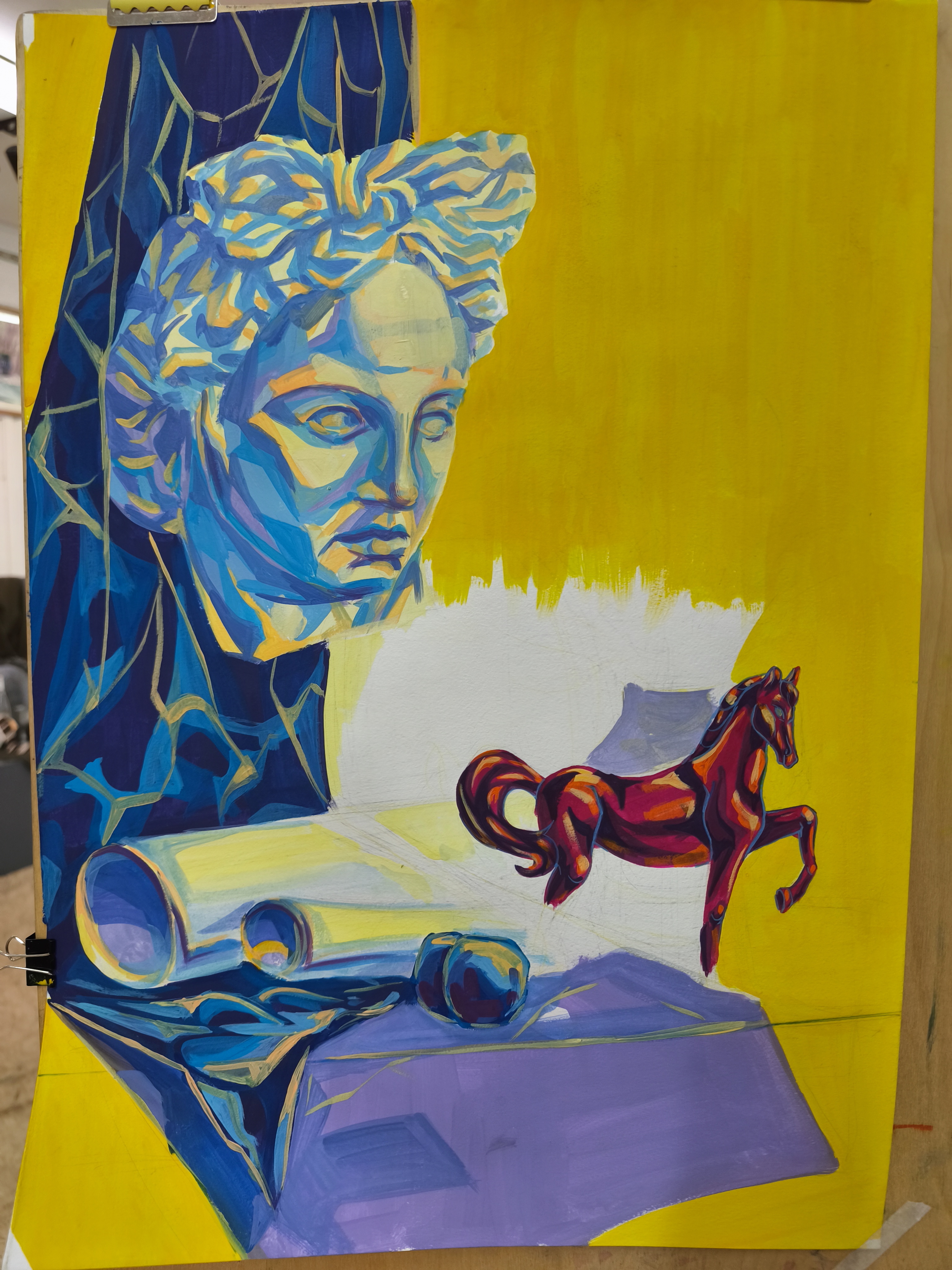 Мой рисунок: будущий декоративный натюрморт