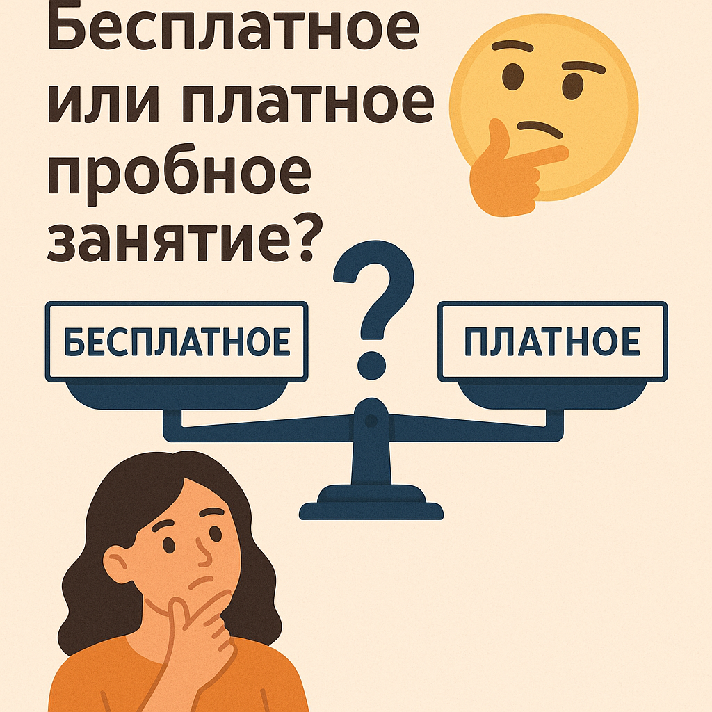 Почему пробное занятие должно быть платным