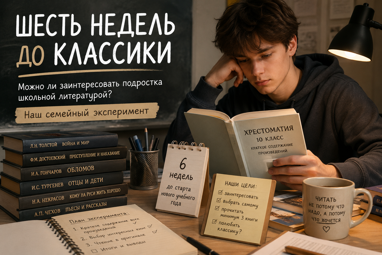 Можно ли заинтересовать подростка школьной литературой: наш семейный эксперимент