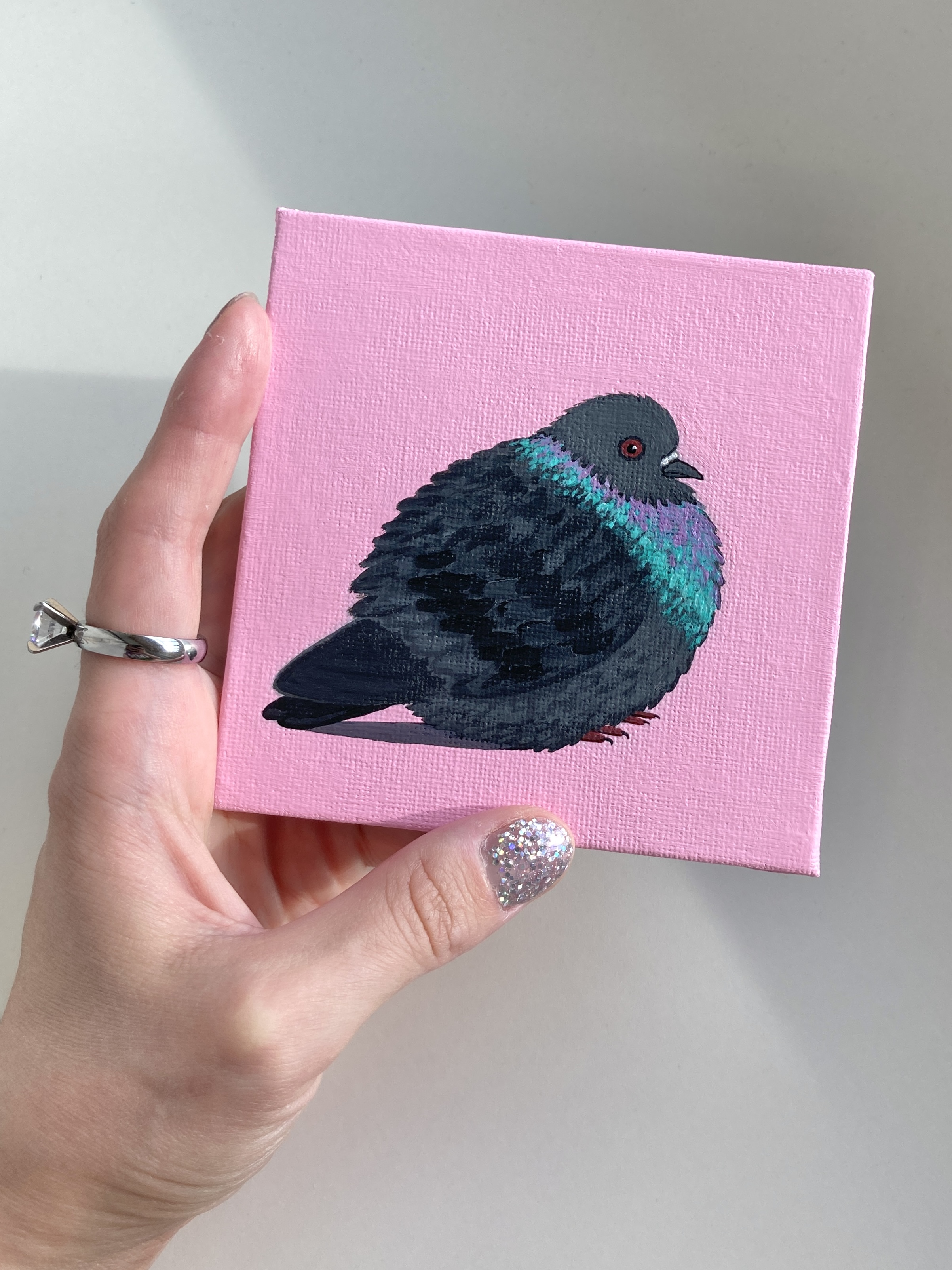 Мой рисунок: портрет голубя