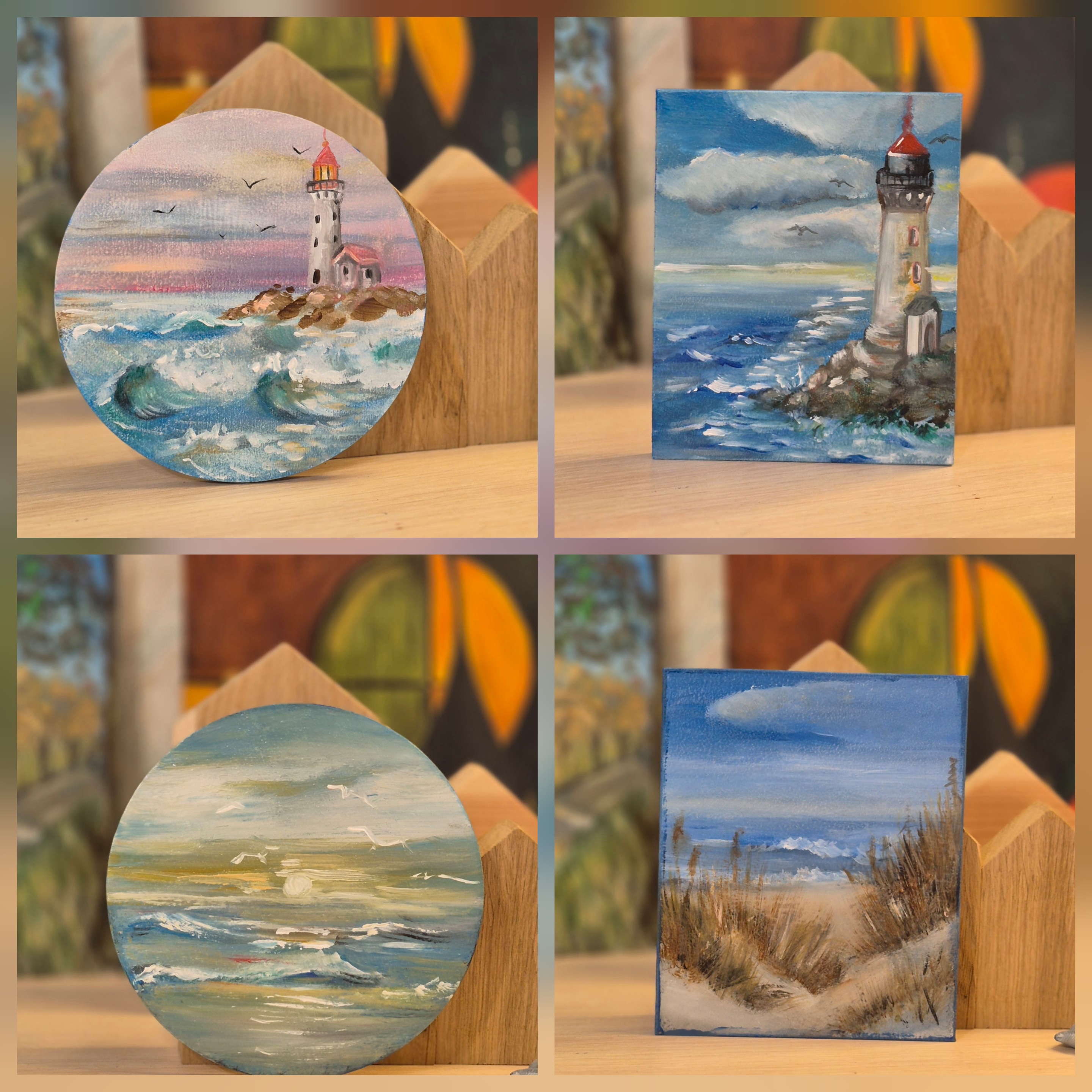 Мои рисунки: миниатюры про море, маяки и другие сюжеты