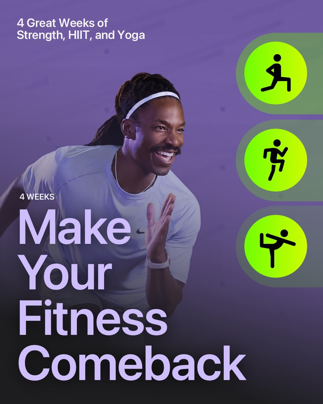 Я оплачиваю Фитнес+ от «Эпл» и стараюсь заниматься дважды в неделю