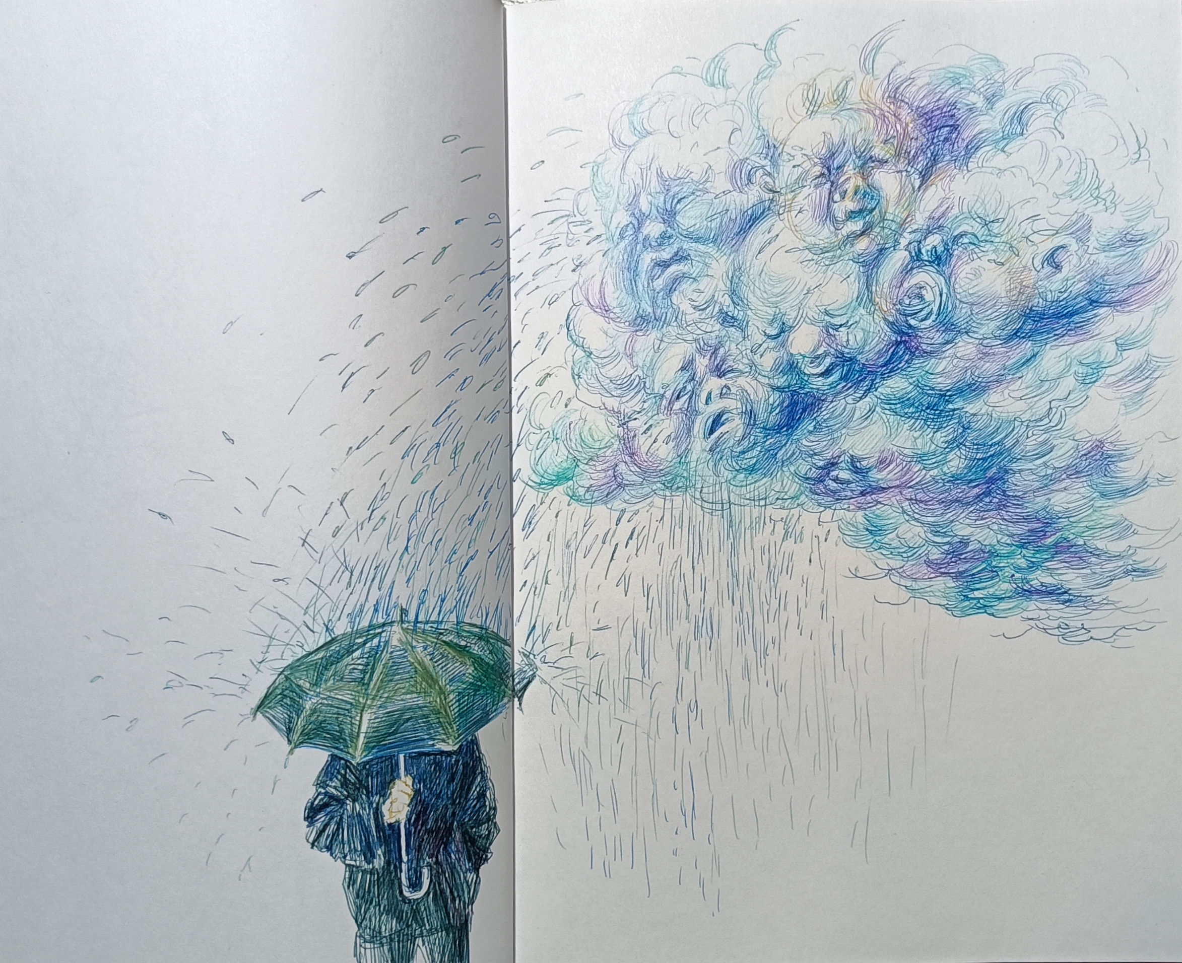 Мой рисунок: капризные тучки