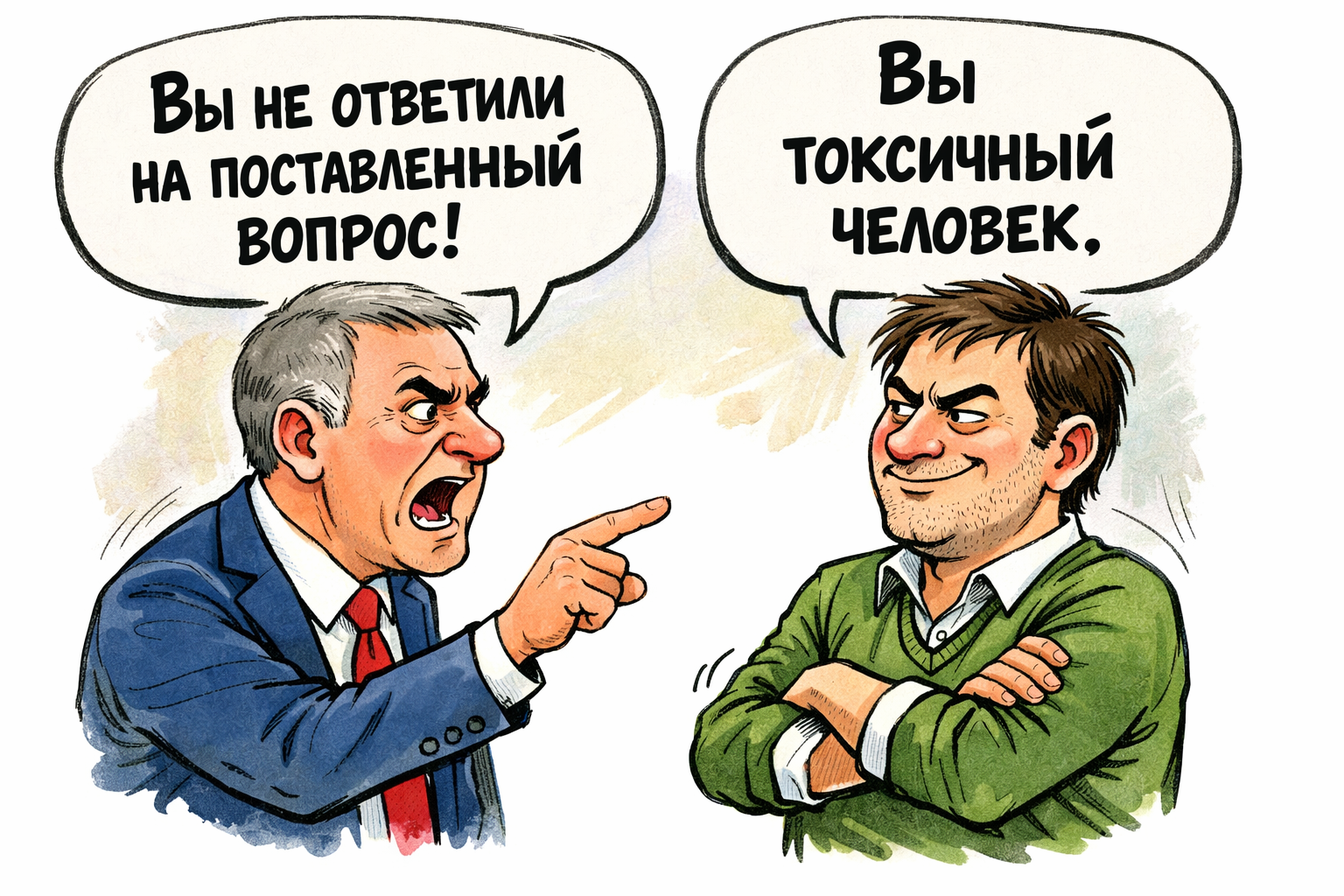 Бесит, когда вместо ответа на поставленный вопрос начинают говорить ненужную информацию