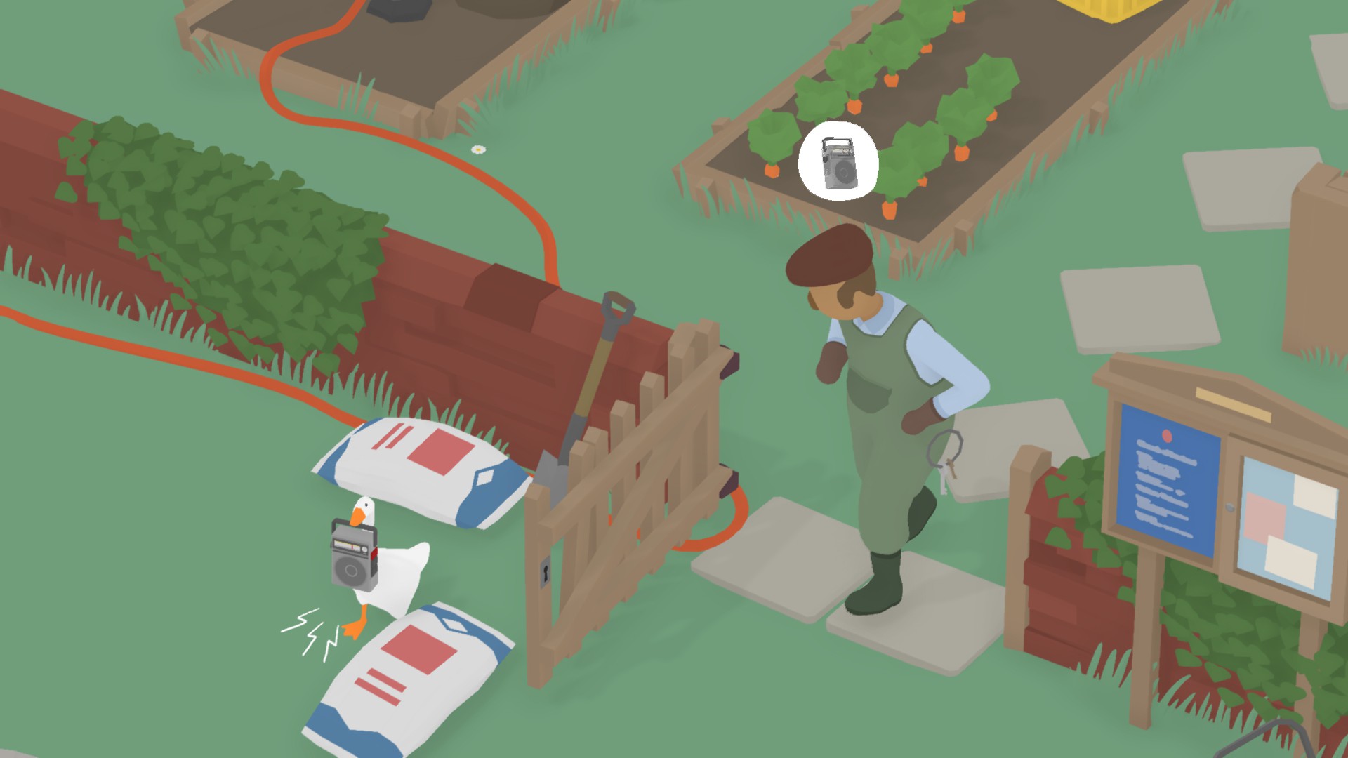 Рекомендую головоломку Untitled Goose Game