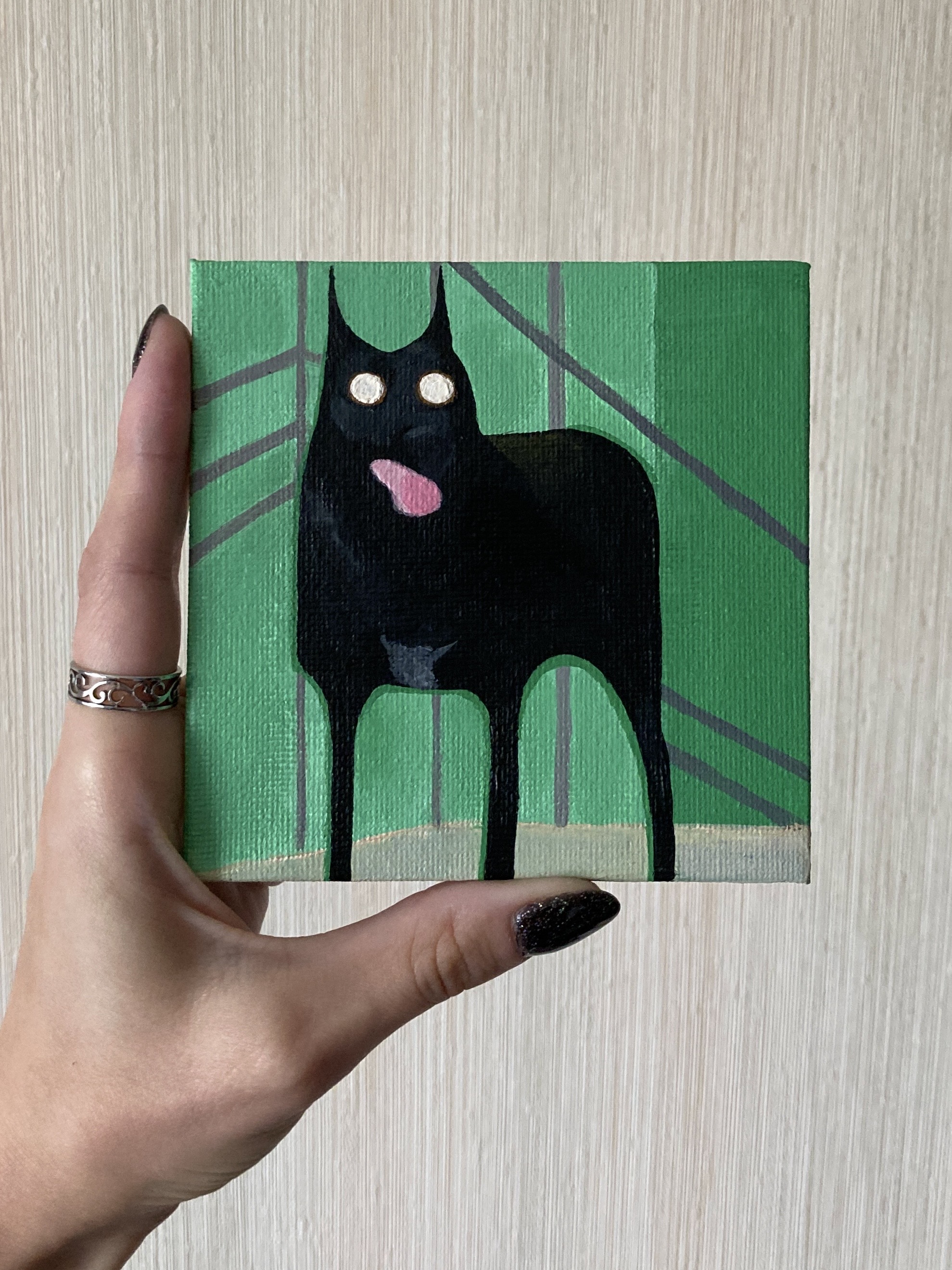 Мой рисунок: портрет моей покойной собаки Кэрри