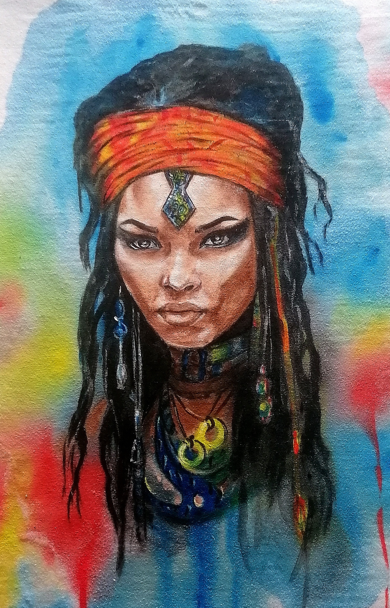 Мой рисунок: роспись футболки красками