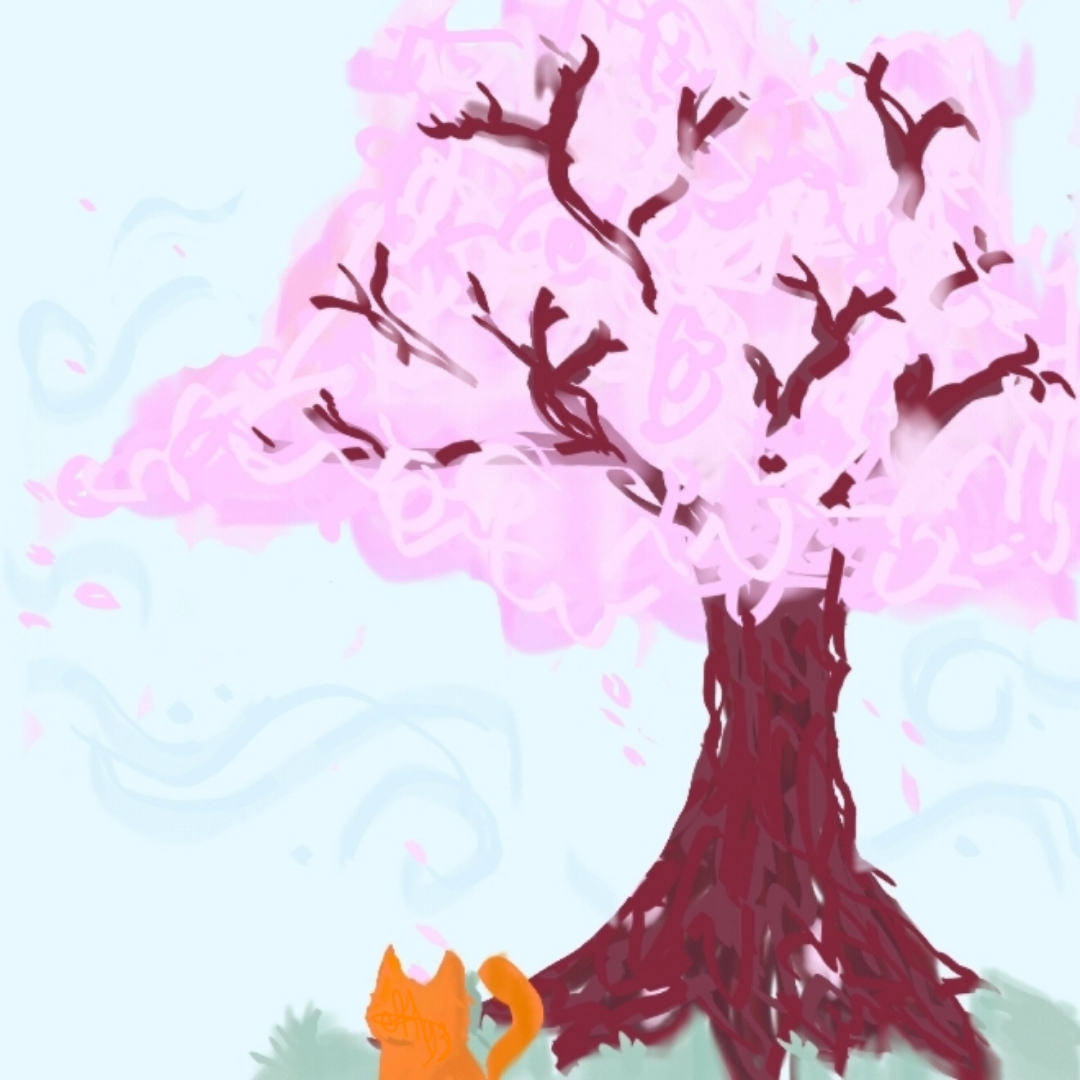 Мой рисунок: сакура