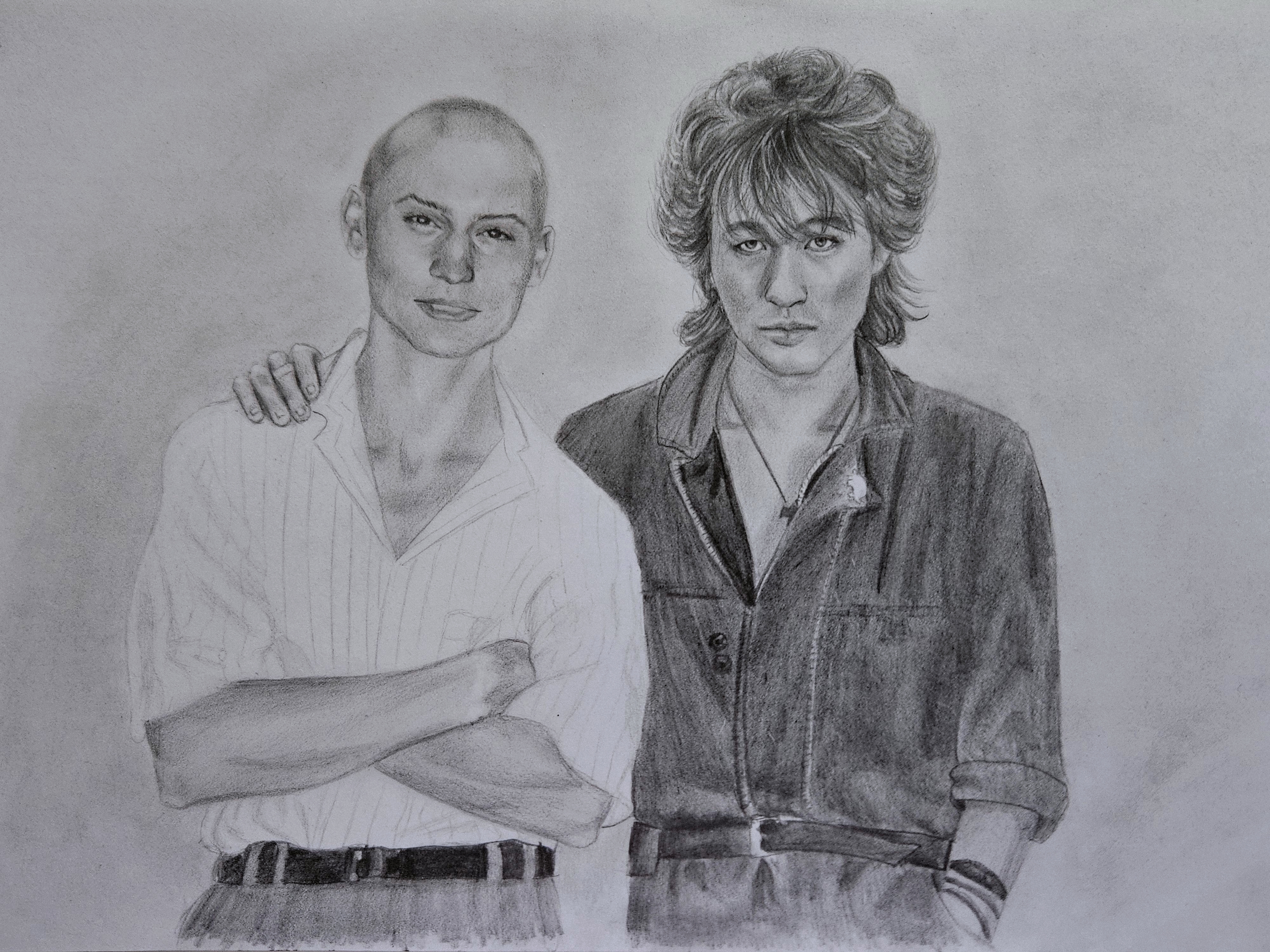 Мой рисунок: портрет с Виктором Цоем карандашом