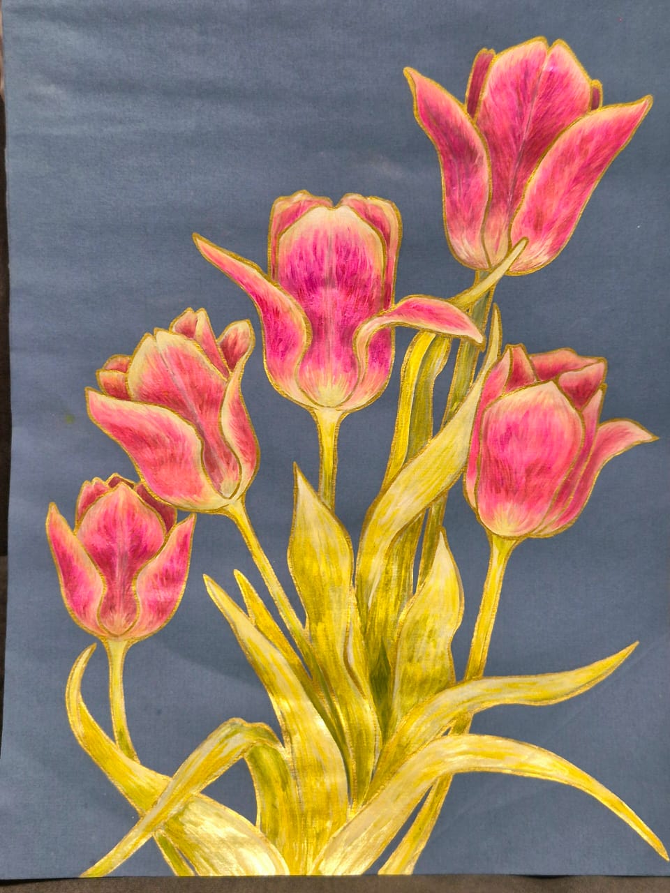 Мой рисунок: тюльпаны
