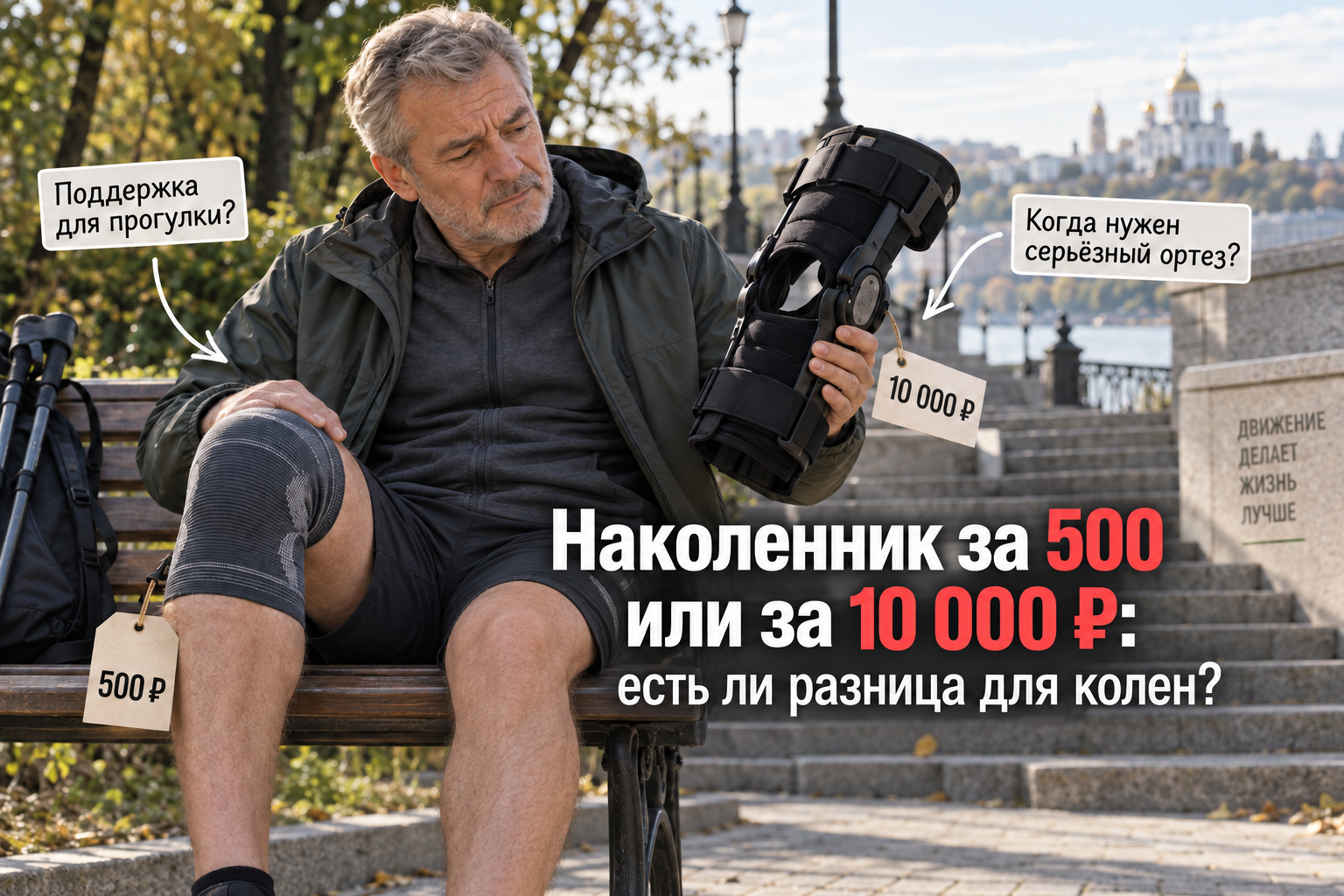 Наколенник за 500 или за 10 000 ₽: есть ли разница для колен