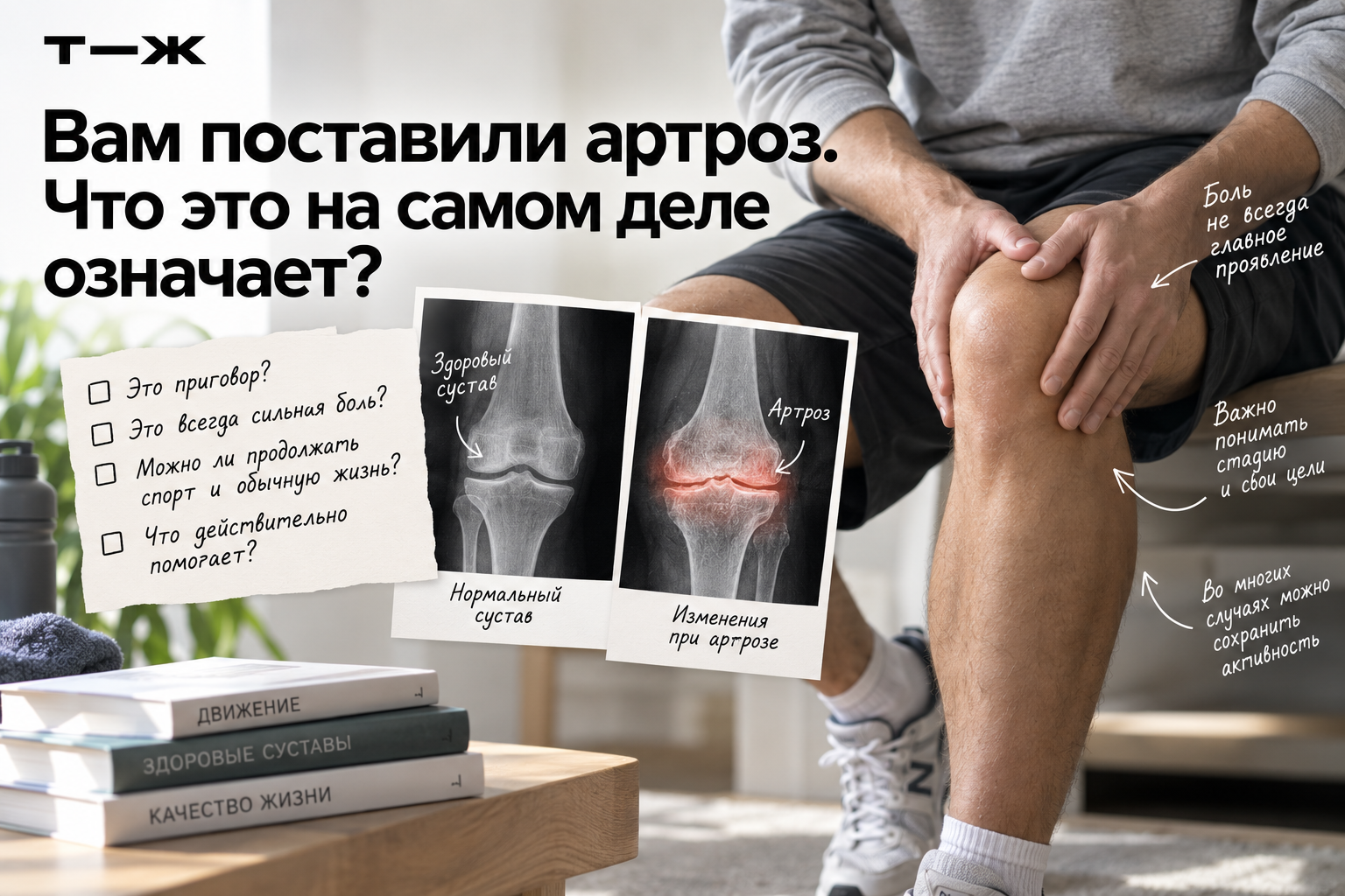 Вам поставили артроз. Что это на самом деле означает?