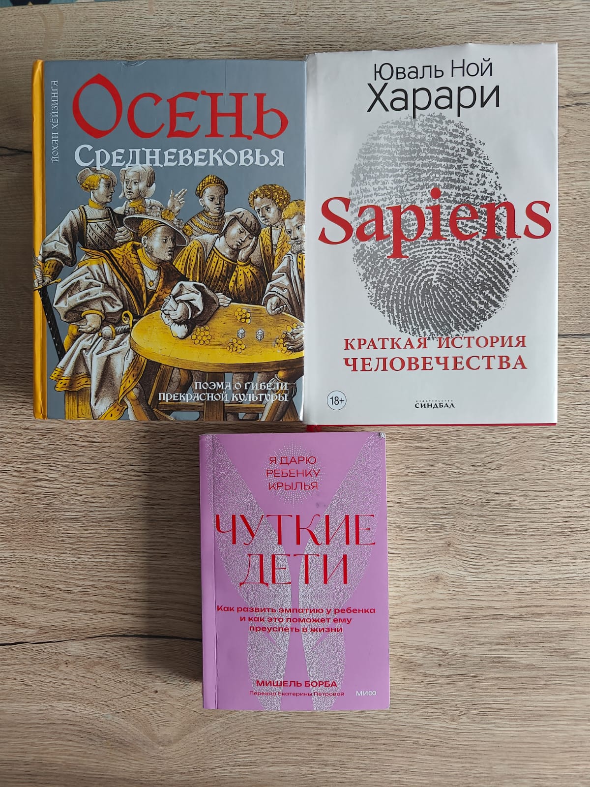 «Осень Средневековья», «Sapiens: краткая история человечества» и другие: что я читала в апреле