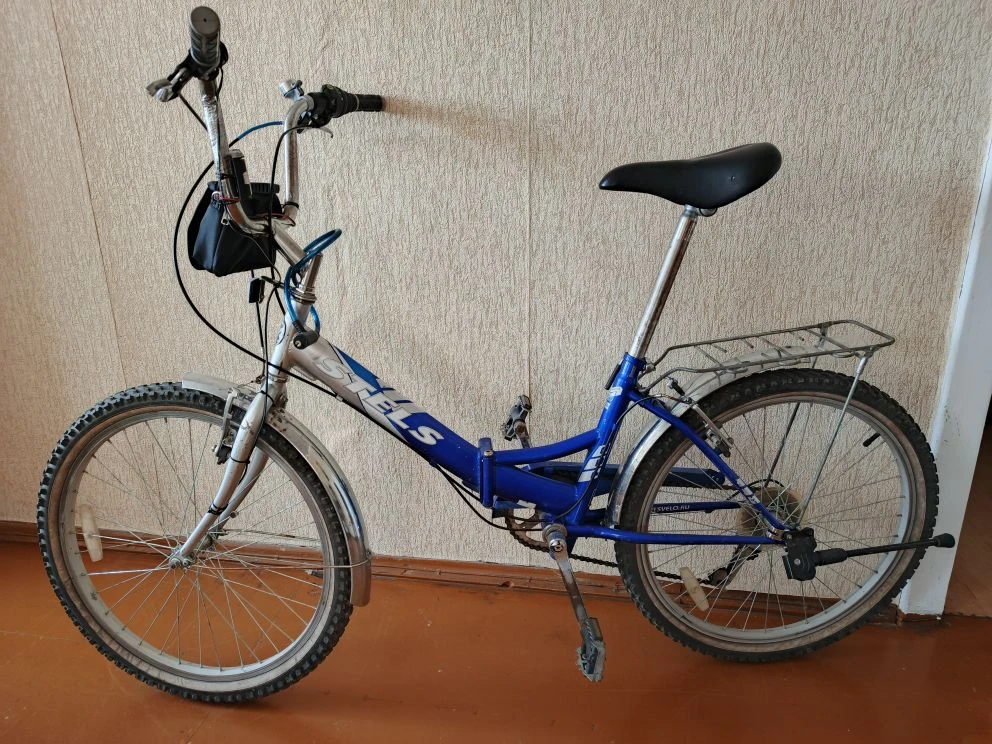 Я езжу на складном городском велосипеде Stels Pilot 750 за 4 000 ₽