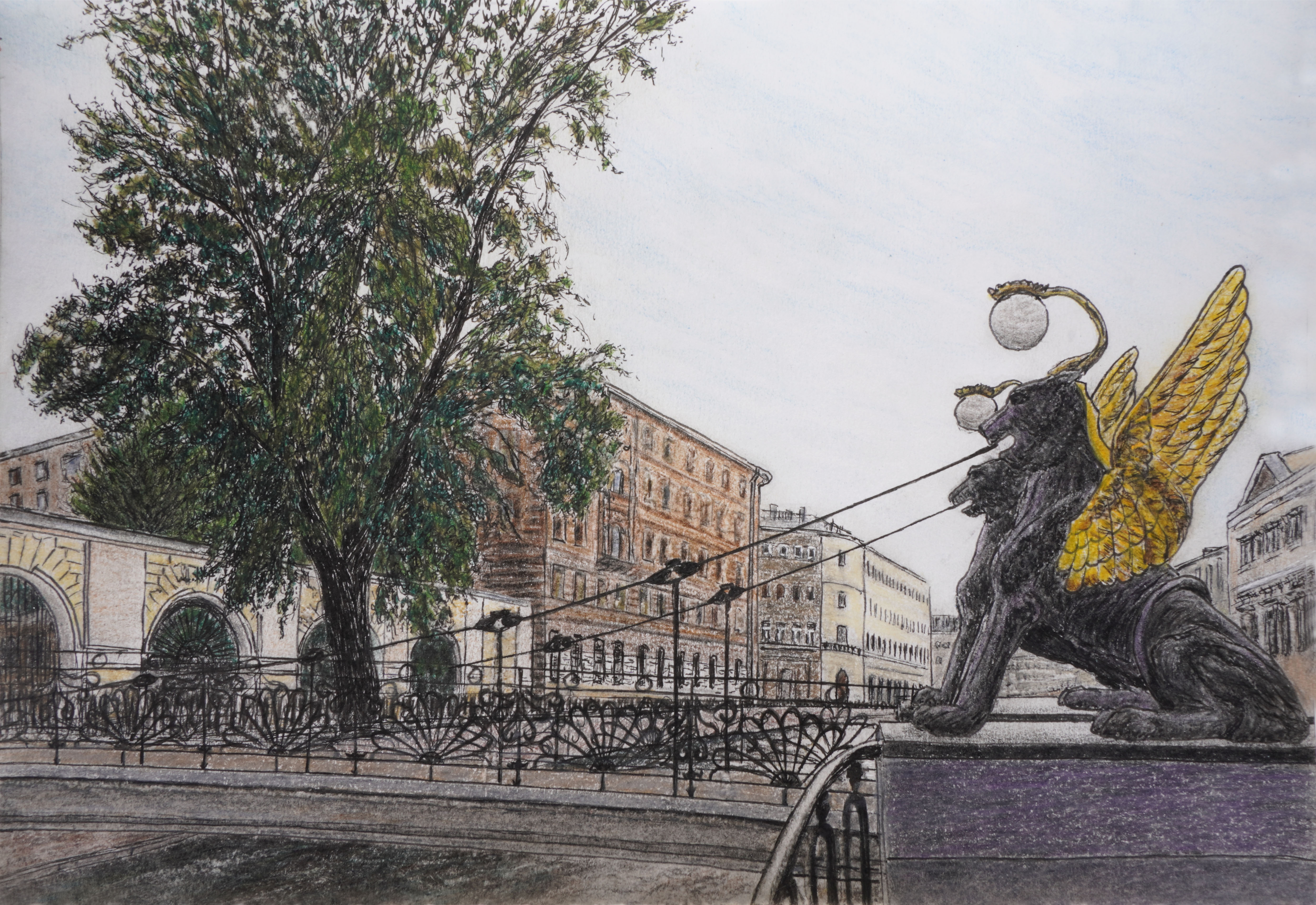 Мой рисунок: городские пейзажи Санкт-Петербурга