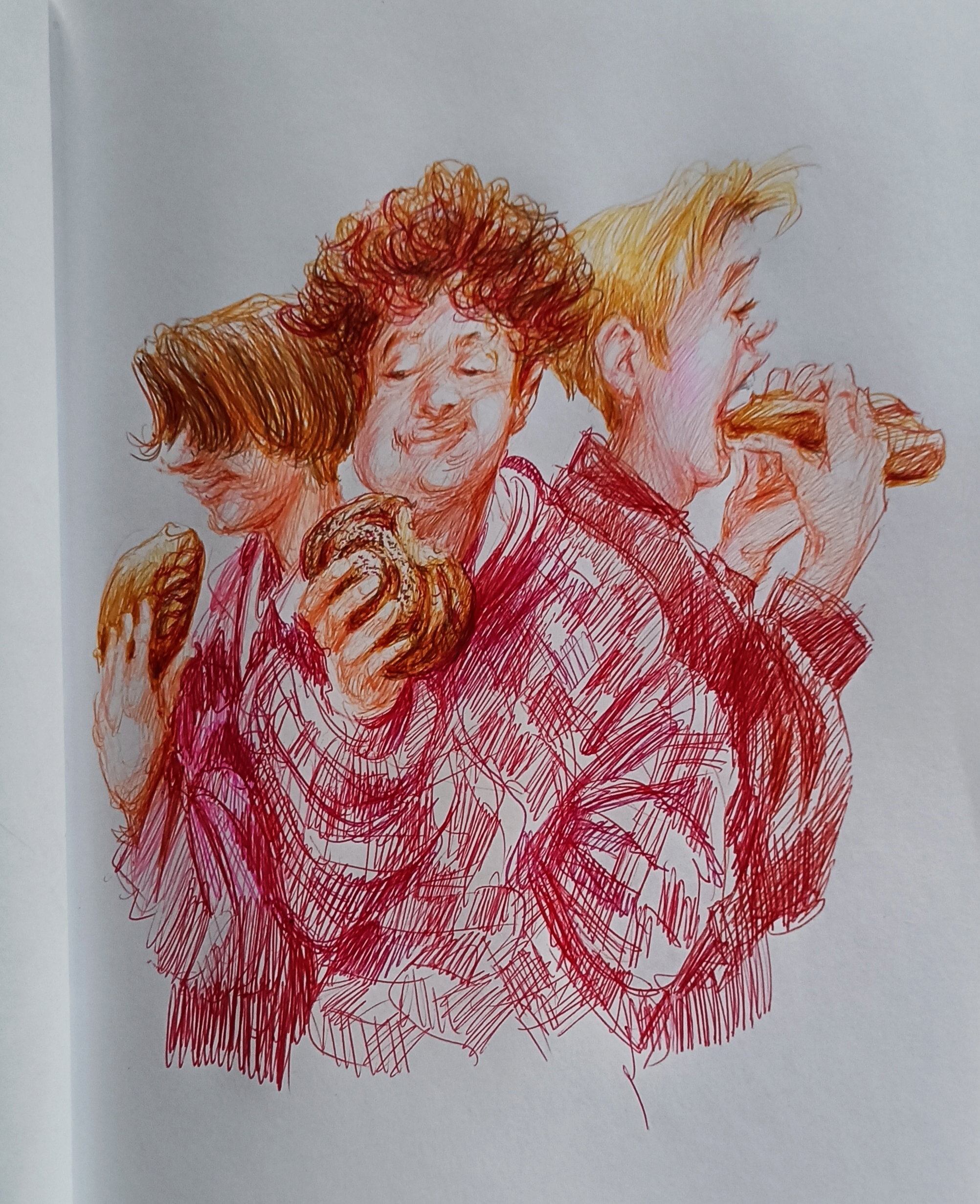 Мой рисунок: сдобный перекус