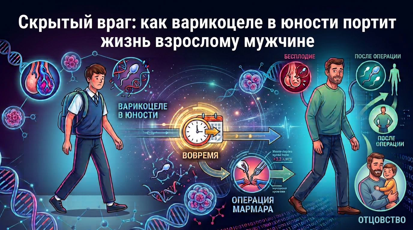 Почему варикоцеле в юности ломает планы на отцовство во взрослом возрасте