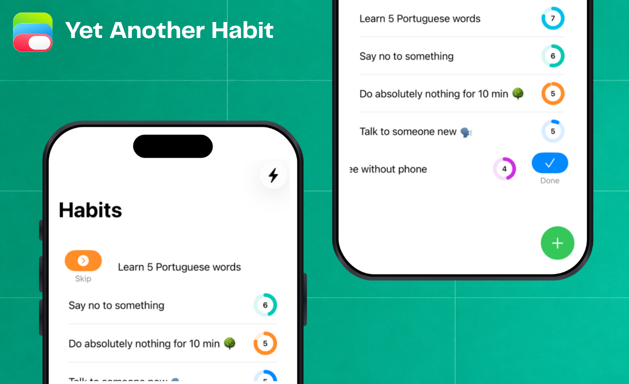 Я сделал habit tracker, который ничего не отслеживает