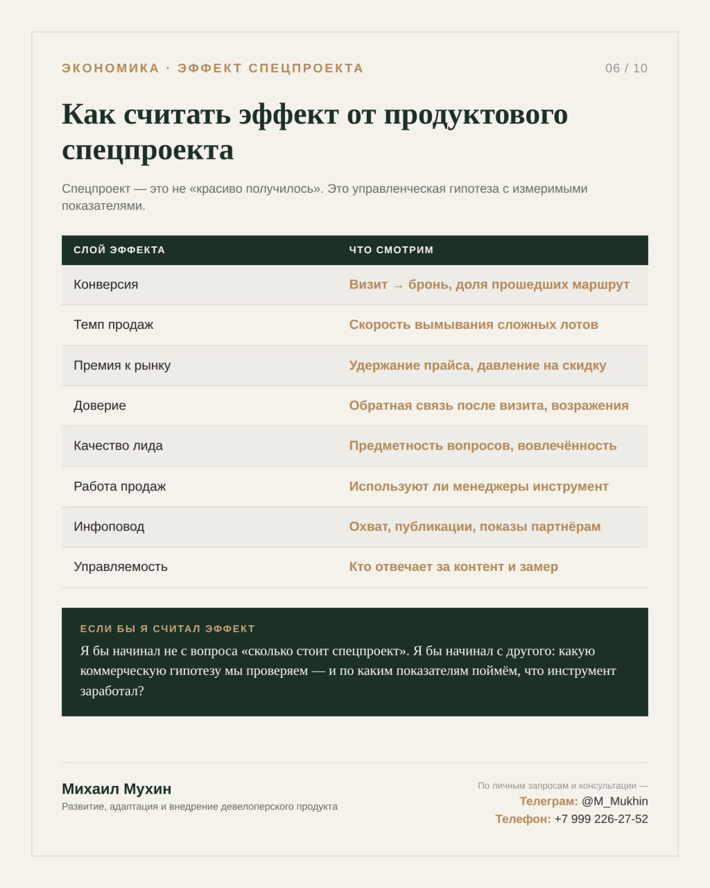 Продуктовый спецпроект нельзя оценивать только по принципу «красиво получилось или нет»