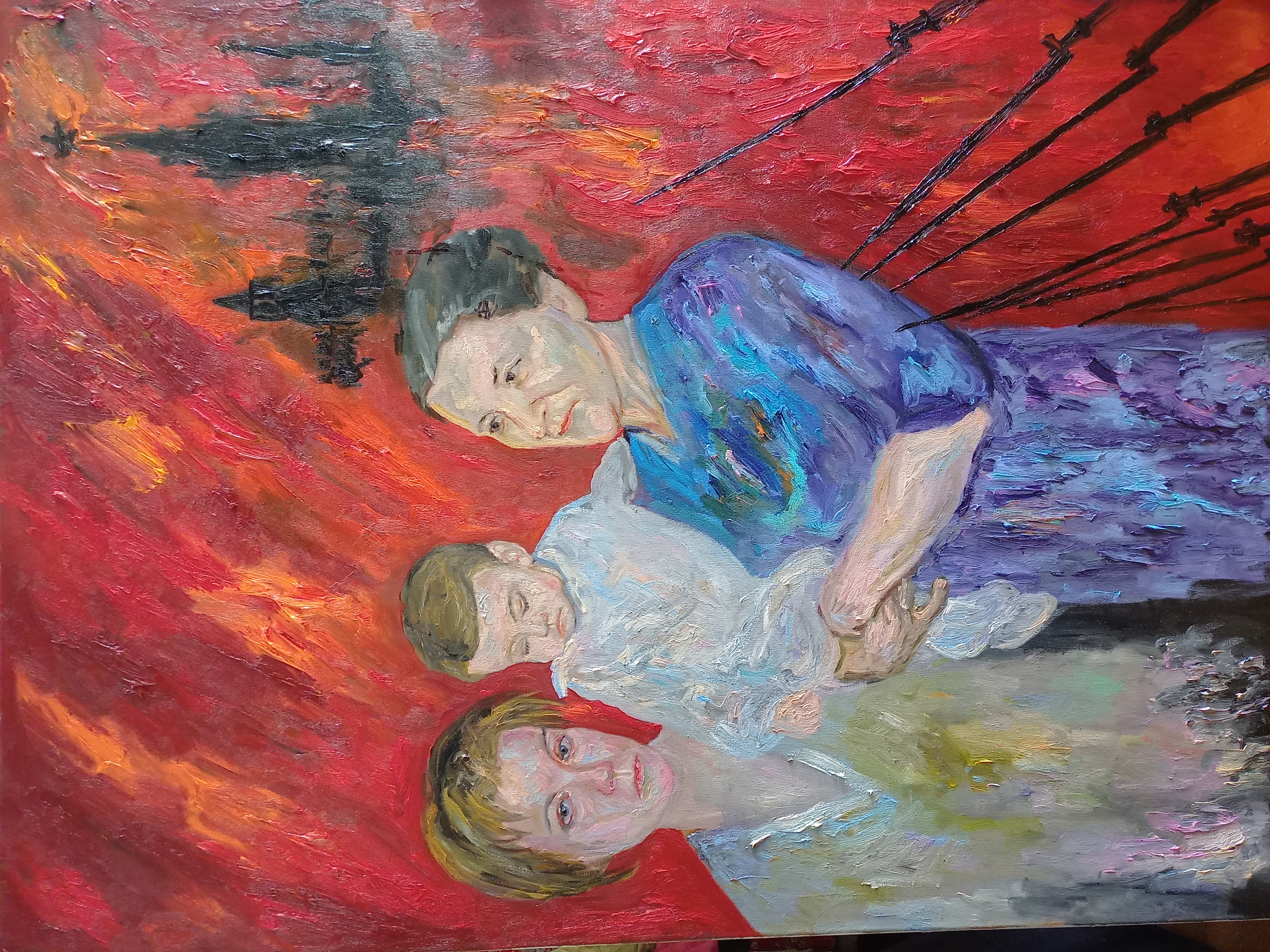 Мой рисунок: я, моя мать и дочка