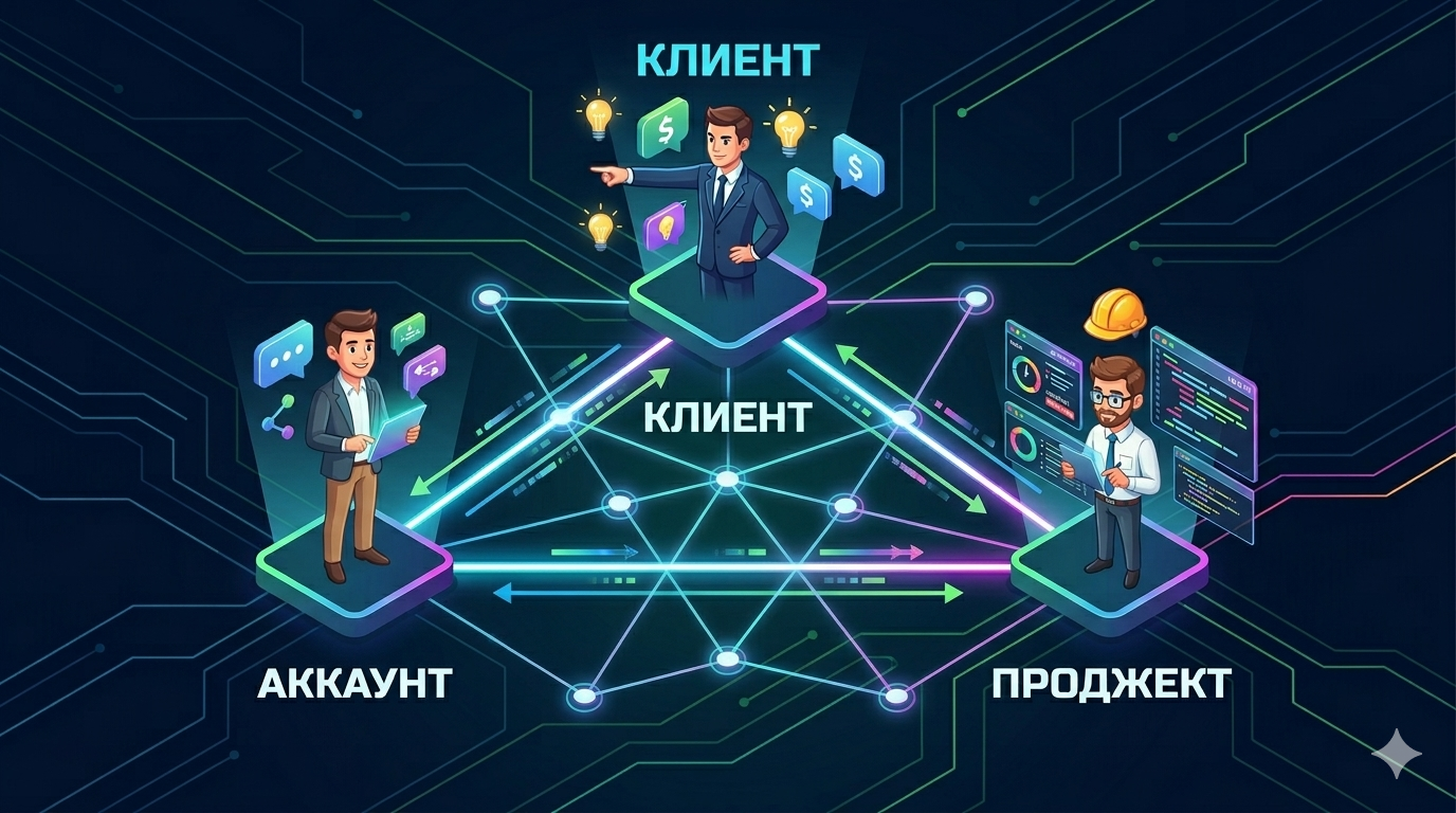 Треугольник коммуникаций: как не потерять смысл и деньги на пути от идеи до реализации
