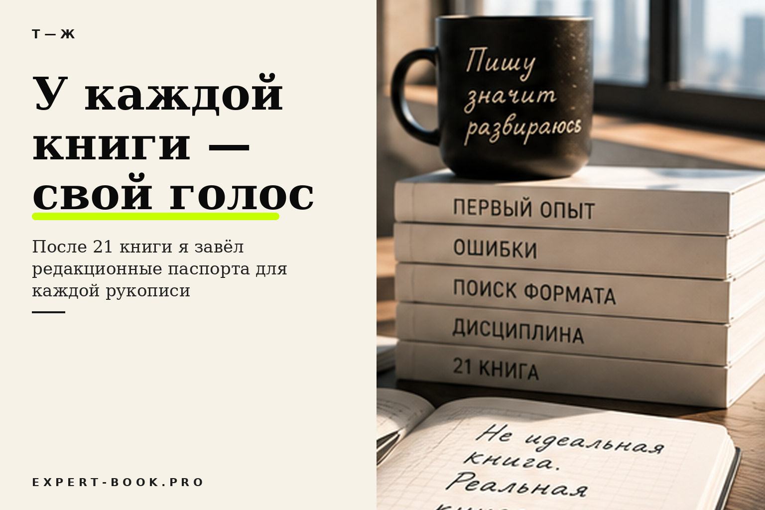 У каждой моей книги есть свой редакционный паспорт. После 21 книги без него голоса начинают смешиваться